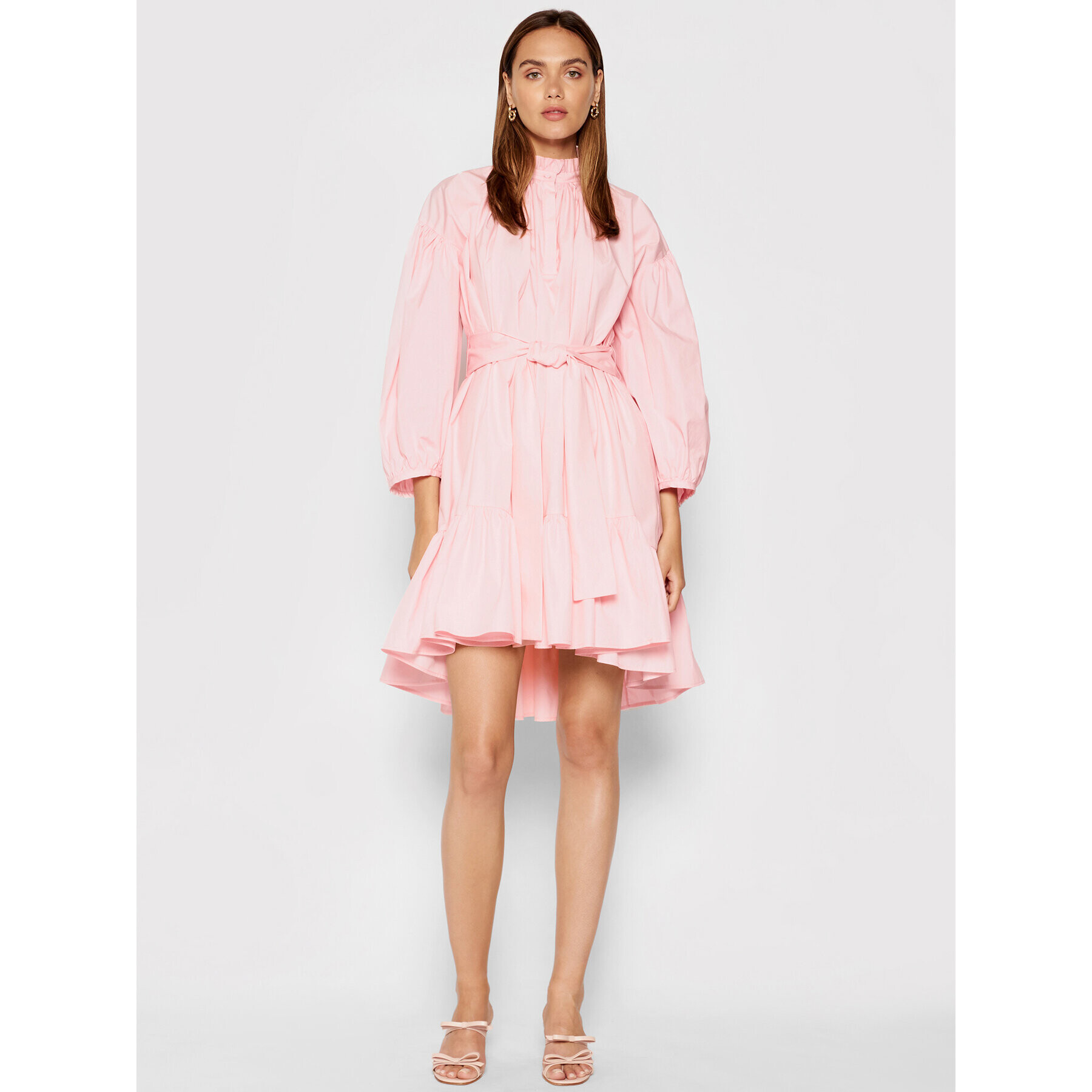 MSGM Rochie de zi 3141MDA29 217603 Roz Relaxed Fit - Pled.ro