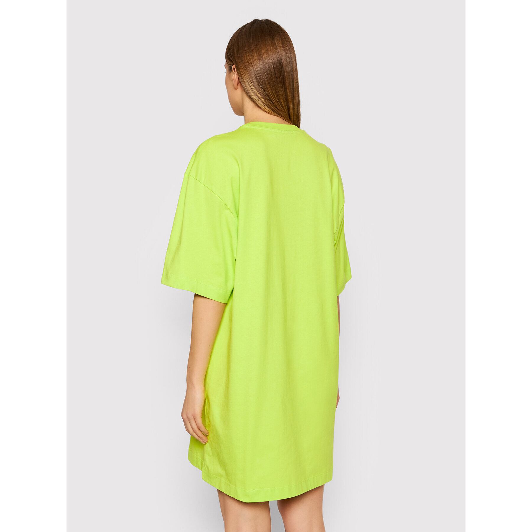 MSGM Rochie de zi 3241MDA510 227298 Verde Relaxed Fit - Pled.ro