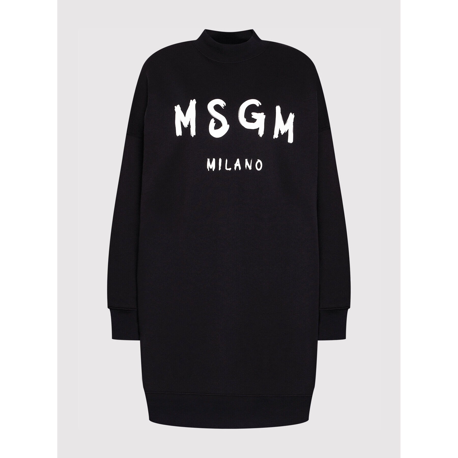 MSGM Rochie tricotată 2000MDA511 200001 Negru Oversize - Pled.ro