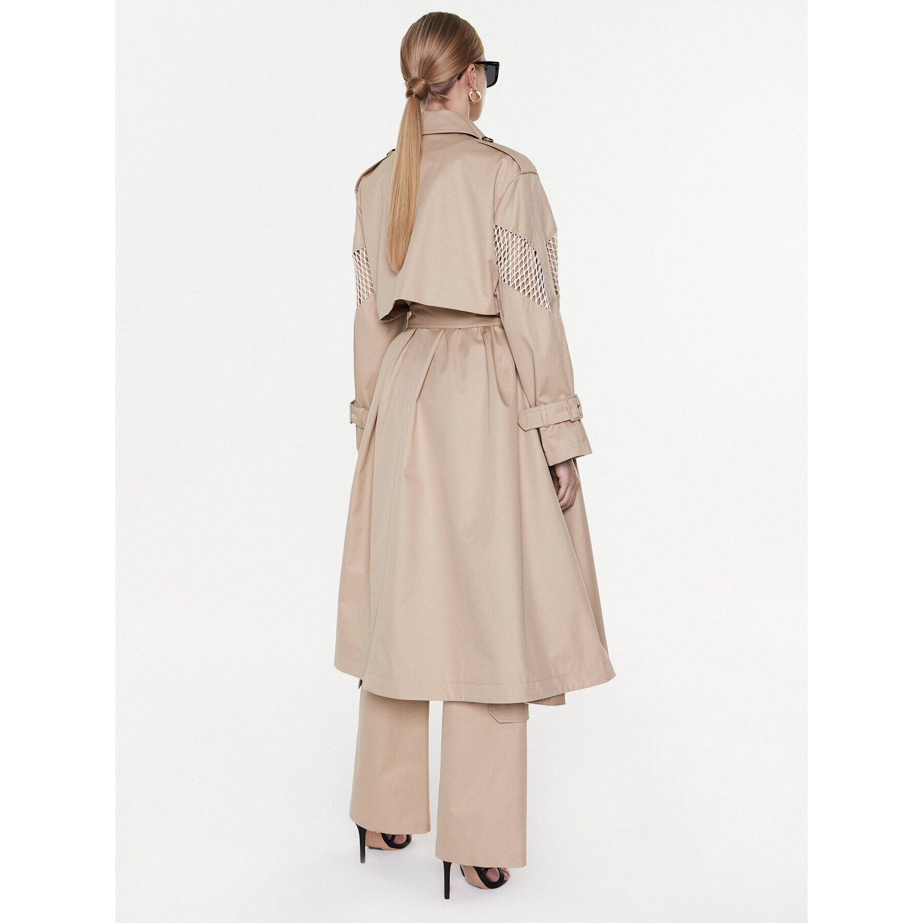 MSGM Trench 3441MDC04Y 237104 Bej Regular Fit - Pled.ro