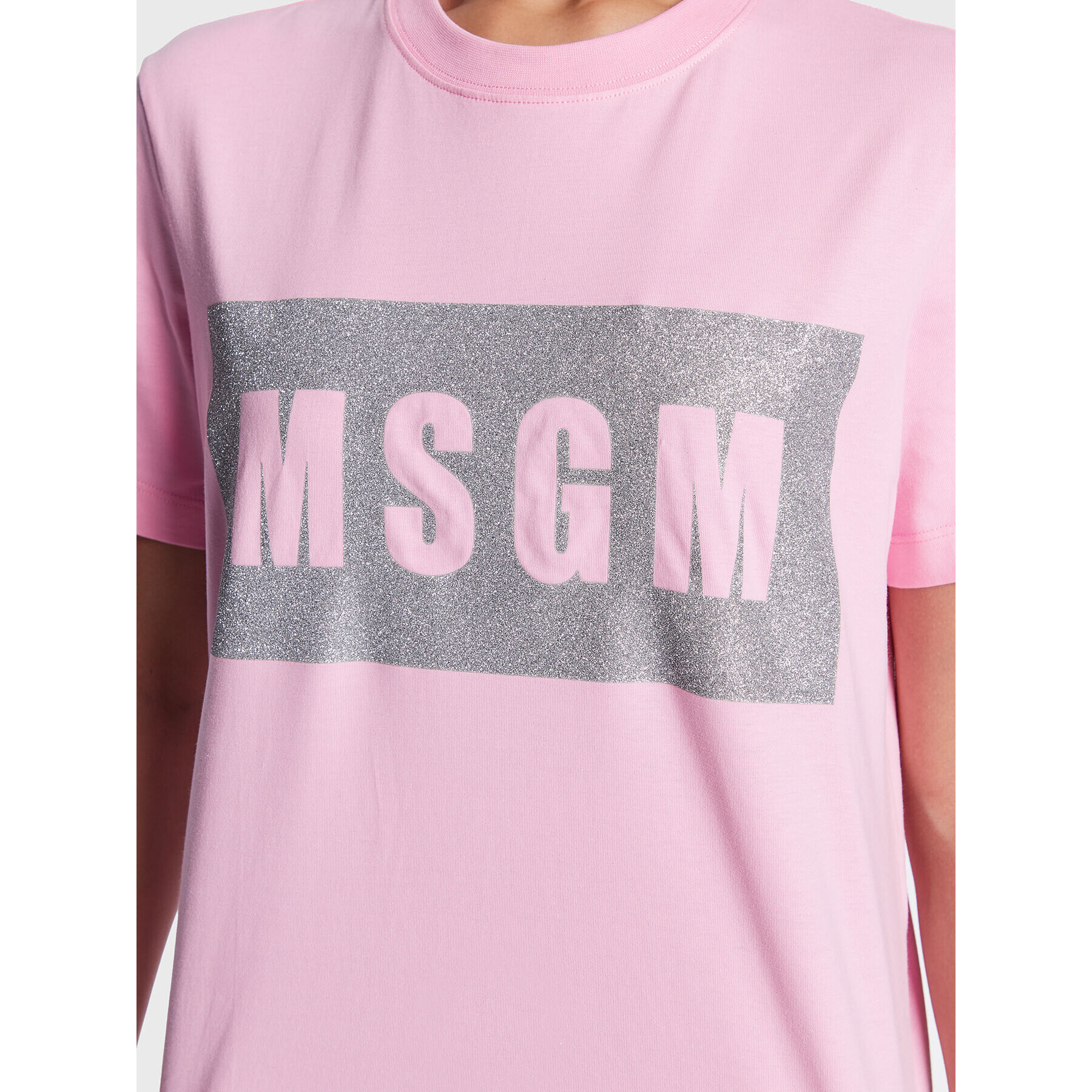 MSGM Tricou 3441MDM520G 237002 Roz Regular Fit - Pled.ro