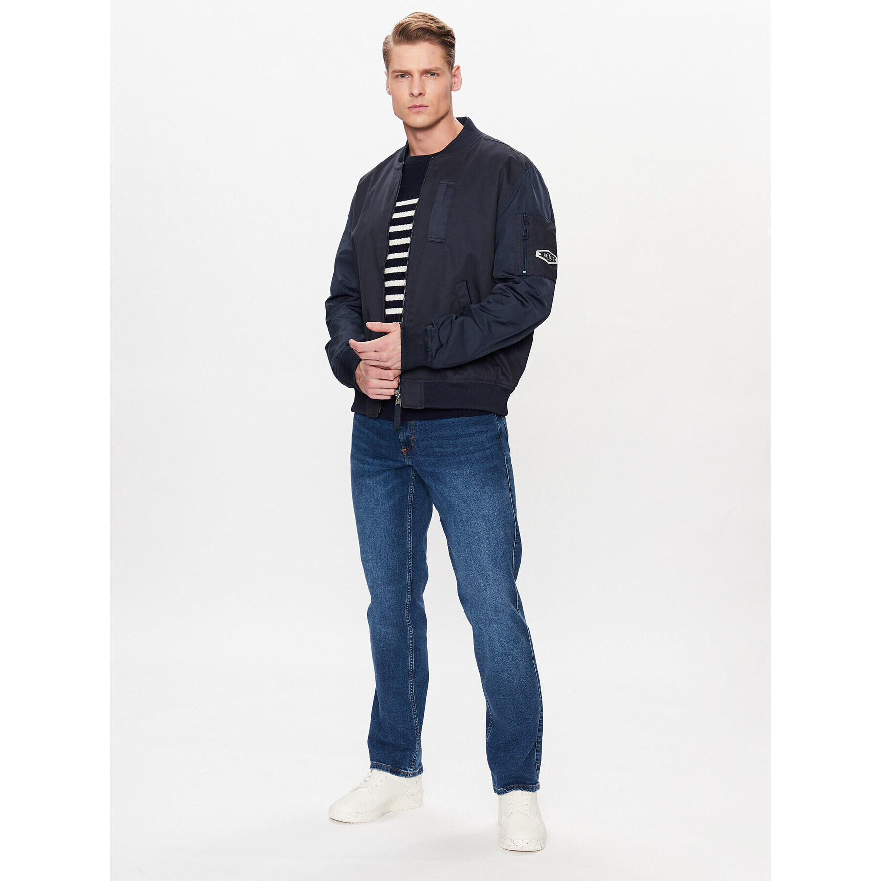 Mustang Geacă bomber Daniel 1013497 Bleumarin Regular Fit - Pled.ro