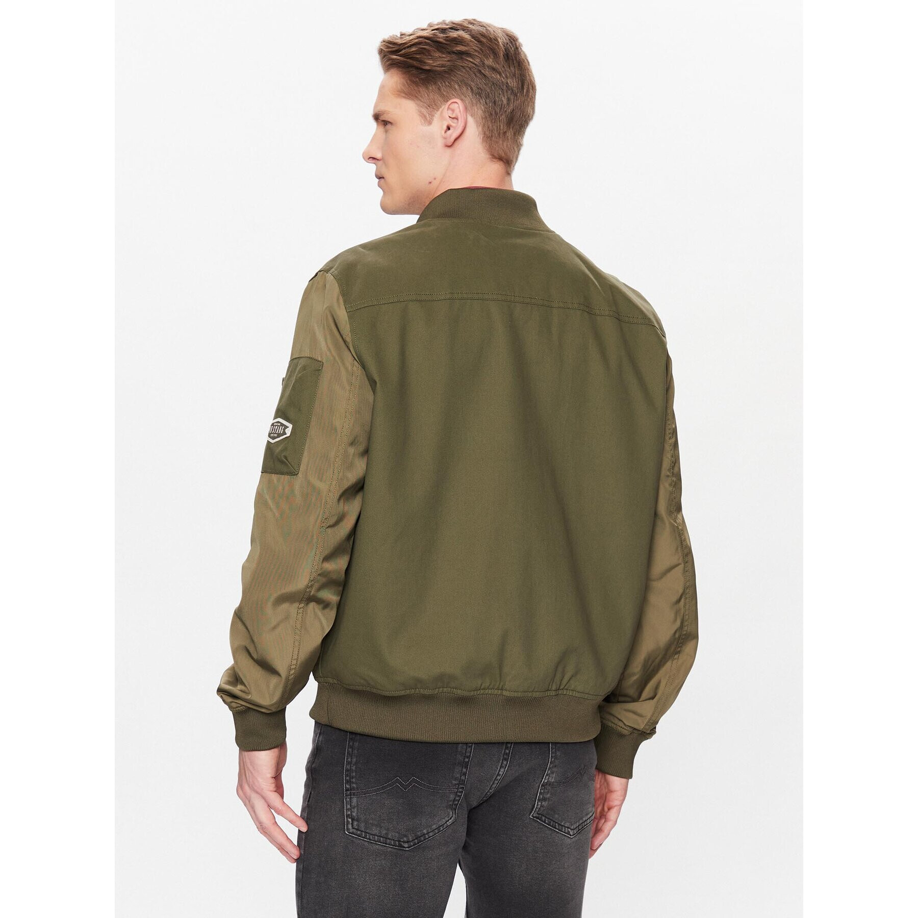 Mustang Geacă bomber Daniel 1013497 Verde Regular Fit - Pled.ro