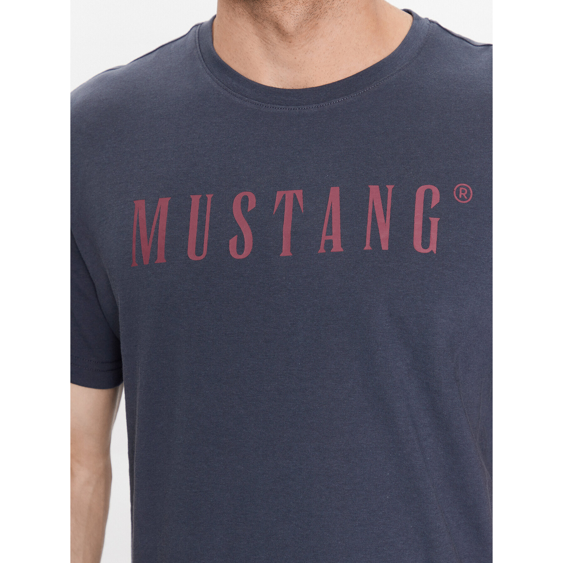 Mustang Tricou Alex 1013221 Bleumarin Regular Fit - Pled.ro