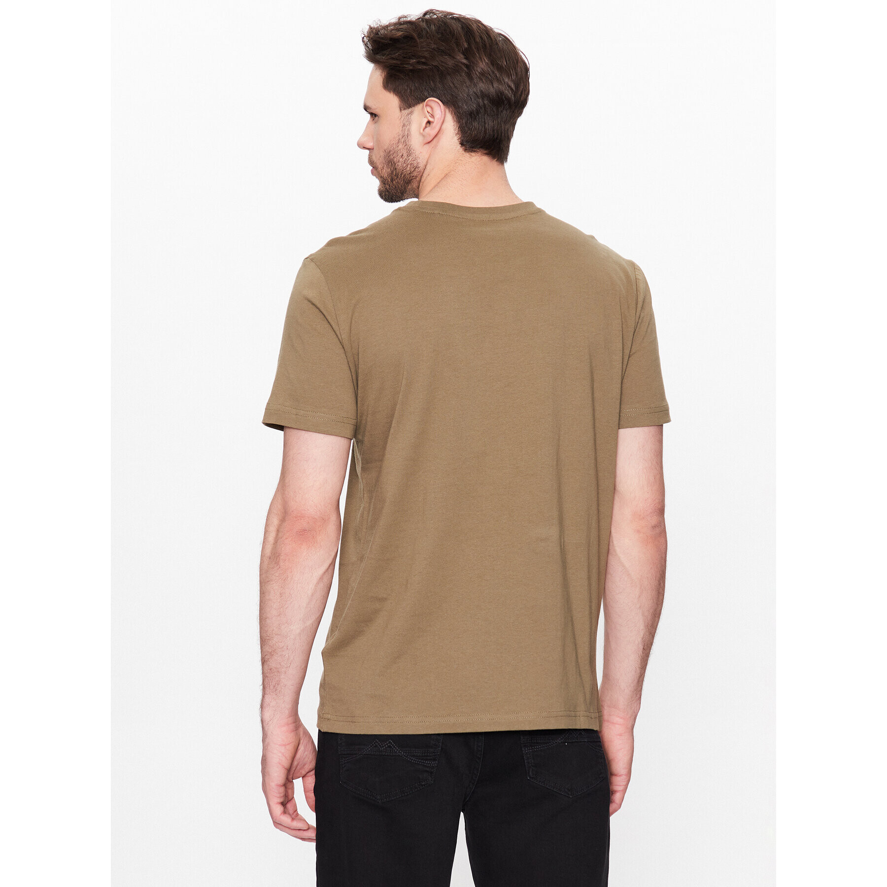 Mustang Tricou Alex 1013221 Verde Regular Fit - Pled.ro