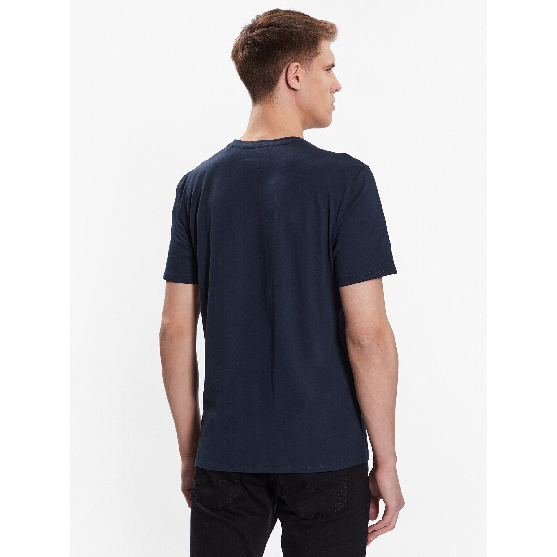 Mustang Tricou Alex 1013534 Bleumarin Regular Fit - Pled.ro