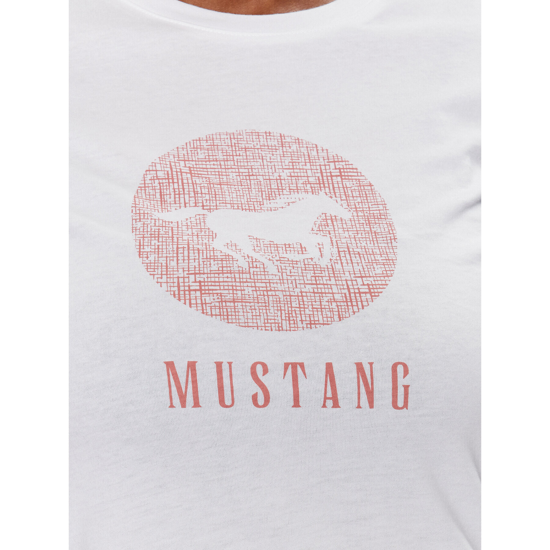 Mustang Tricou Alexia 1013390 Alb Regular Fit - Pled.ro