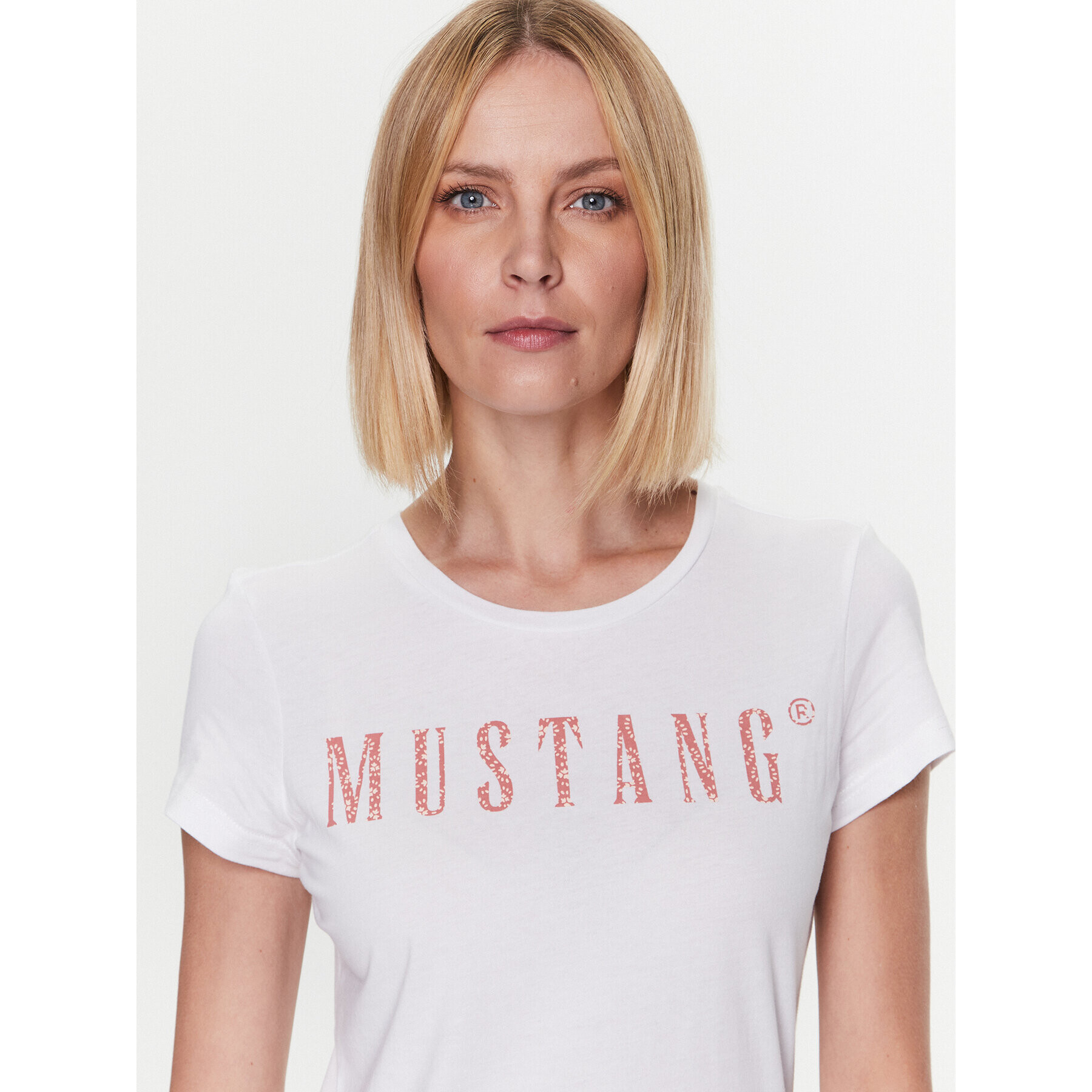 Mustang Tricou Alexia C Print 1013620 Alb Regular Fit - Pled.ro