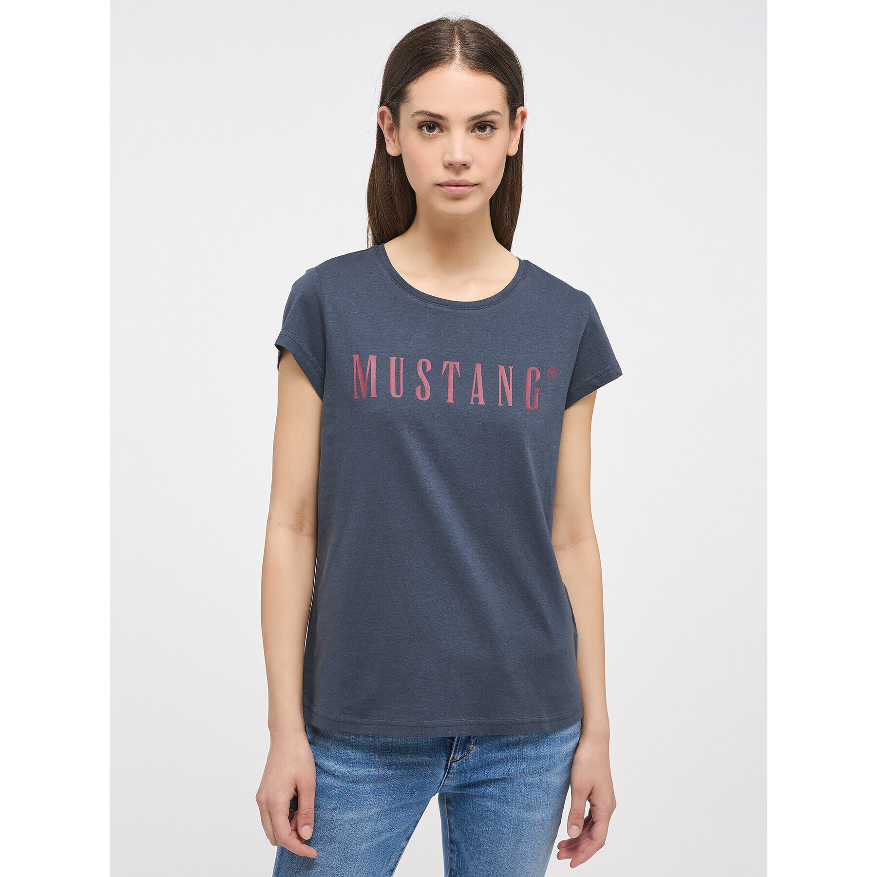 Mustang Tricou Alina 1013222 Bleumarin Regular Fit - Pled.ro