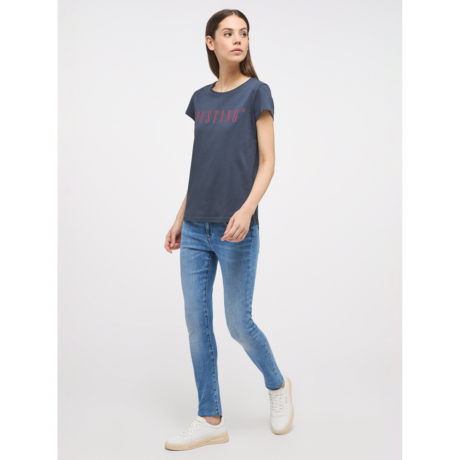 Mustang Tricou Alina 1013222 Bleumarin Regular Fit - Pled.ro