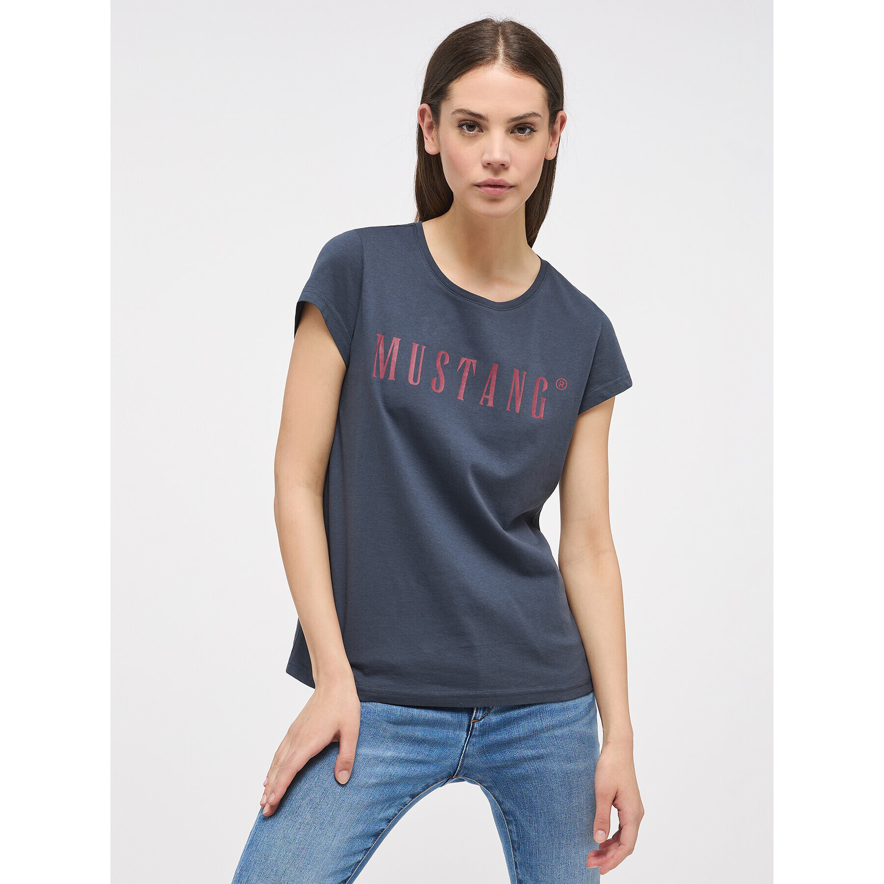 Mustang Tricou Alina 1013222 Bleumarin Regular Fit - Pled.ro