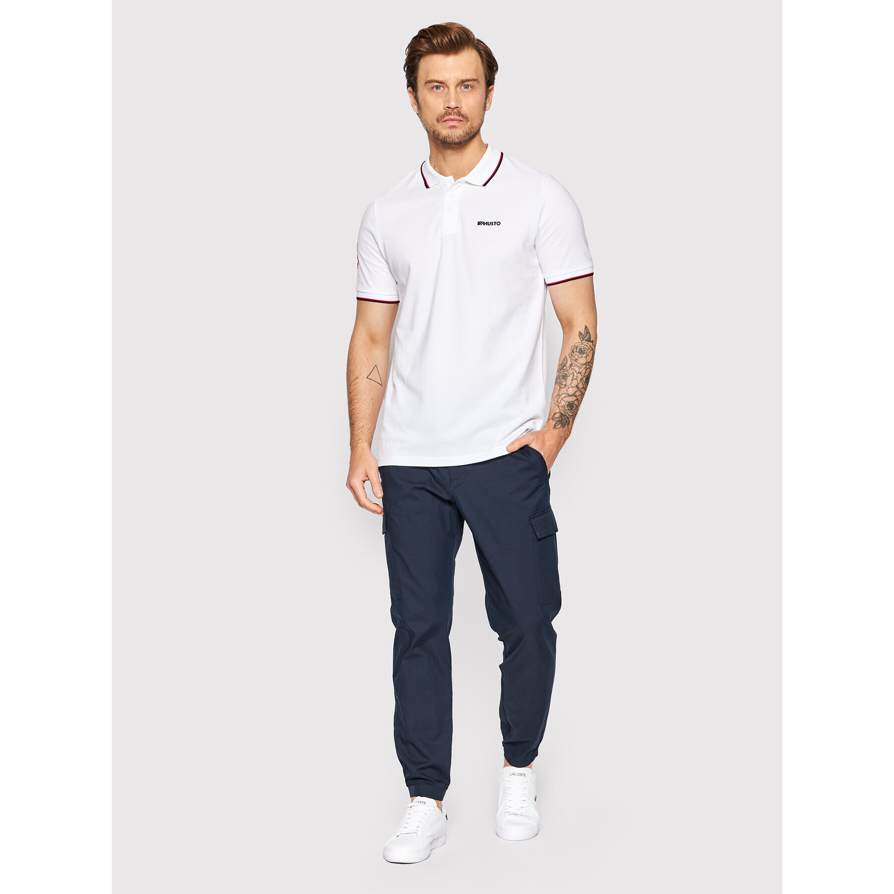 Musto Tricou polo Rtw 2.0 82332 Alb Regular Fit - Pled.ro