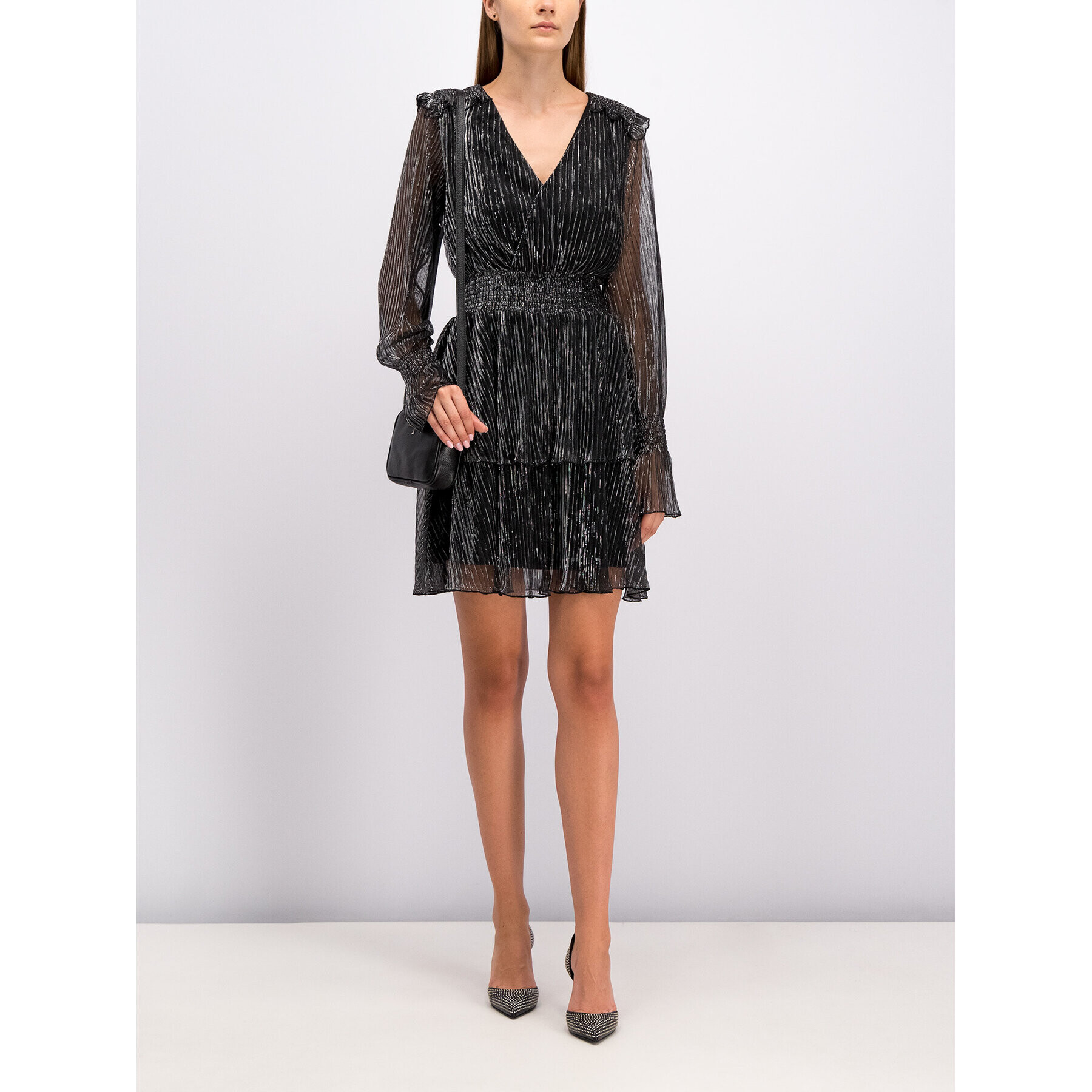 My Twin Rochie cocktail 192MT2140 Negru Regular Fit - Pled.ro