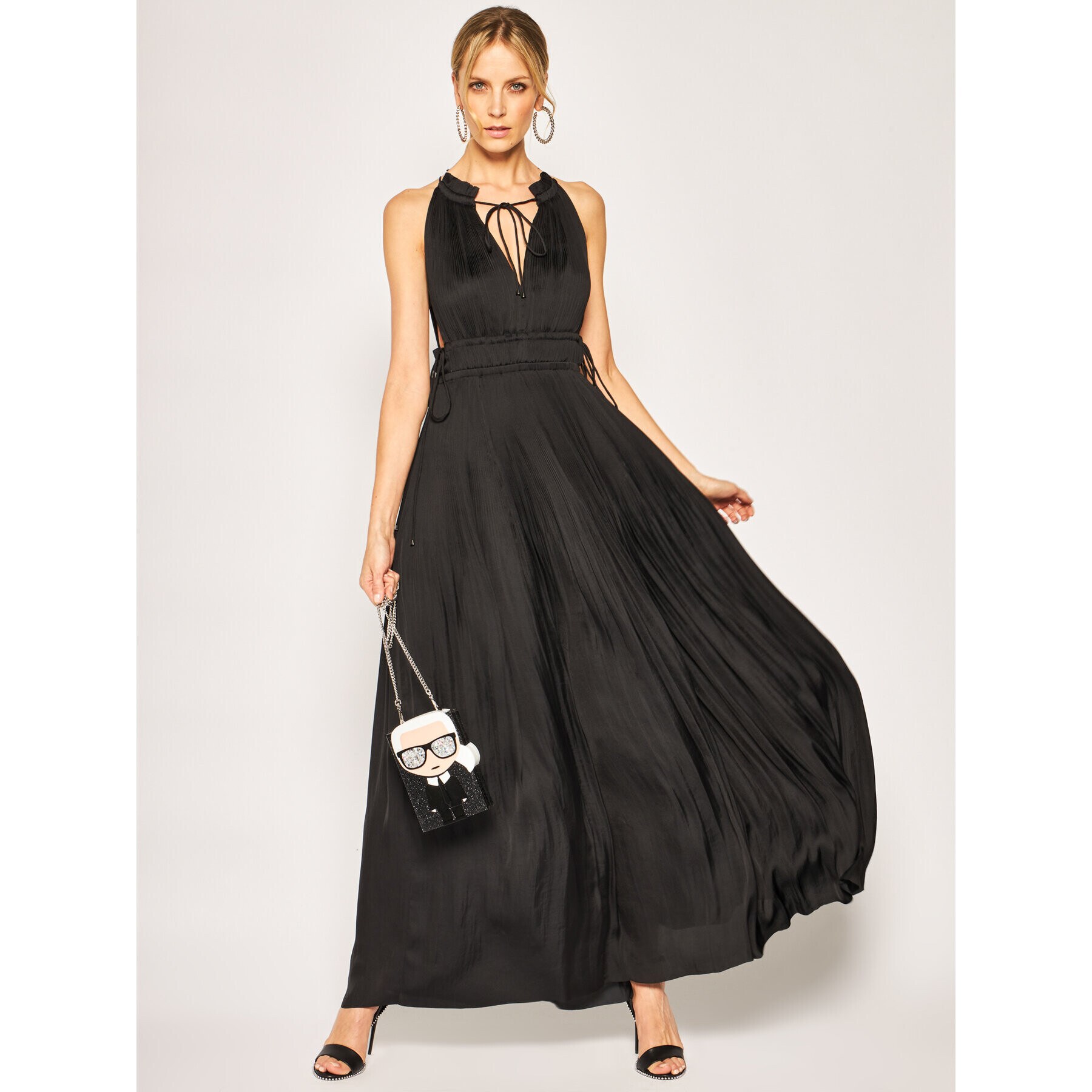 My Twin Rochie de seară 201MT2142 Negru Loose Fit - Pled.ro