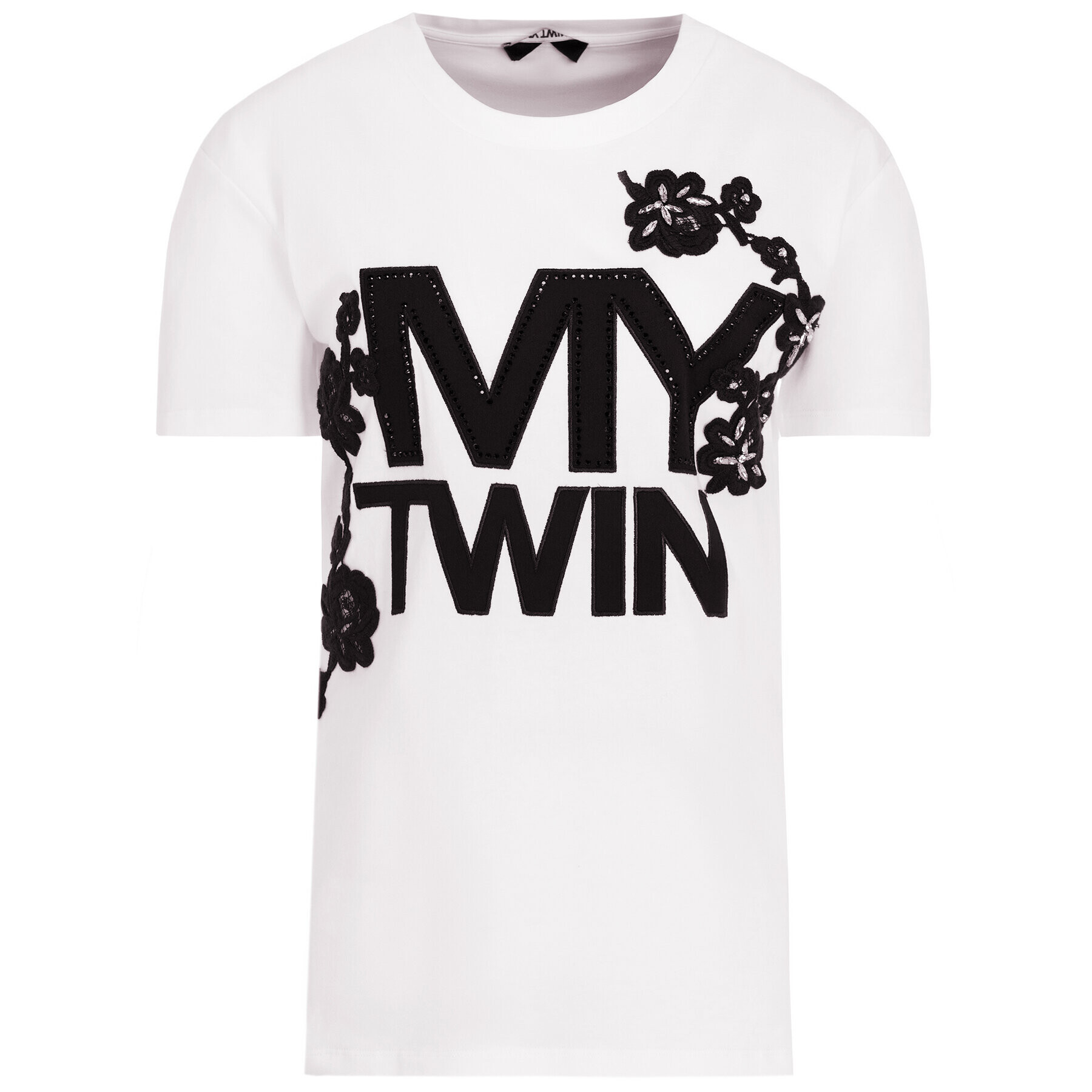 My Twin Tricou 201MP235H Alb Regular Fit - Pled.ro