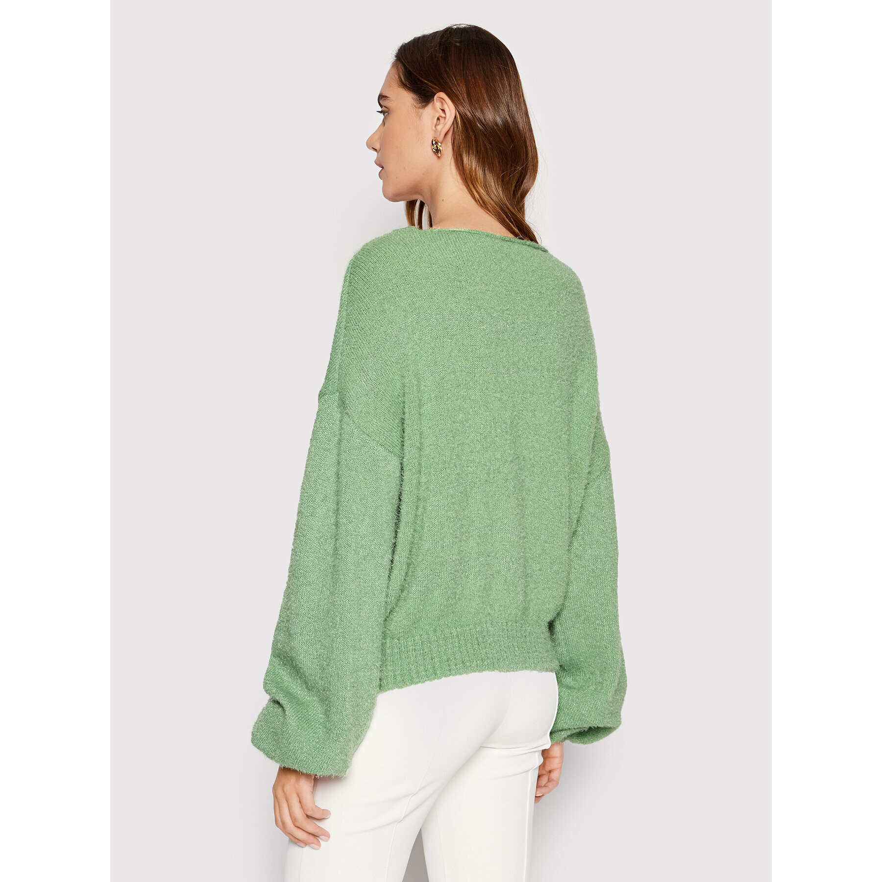 NA-KD Cardigan Knitted 1018-008608-1433-003 Verde Oversize - Pled.ro