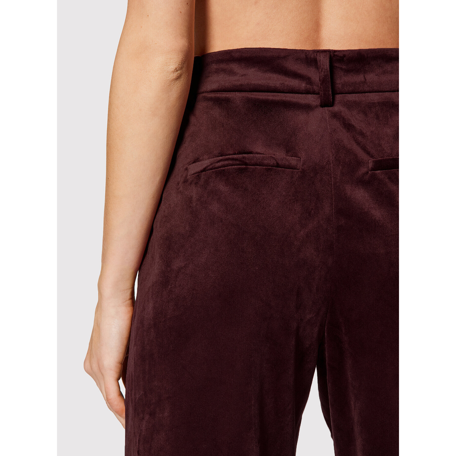 NA-KD Pantaloni din material 1100-004525-0208-581 Vișiniu Regular Fit - Pled.ro