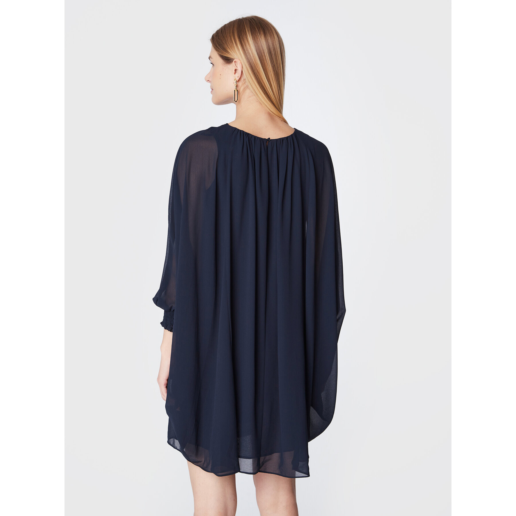 NAF NAF Rochie cocktail Ktoday THNR35 Bleumarin Relaxed Fit - Pled.ro