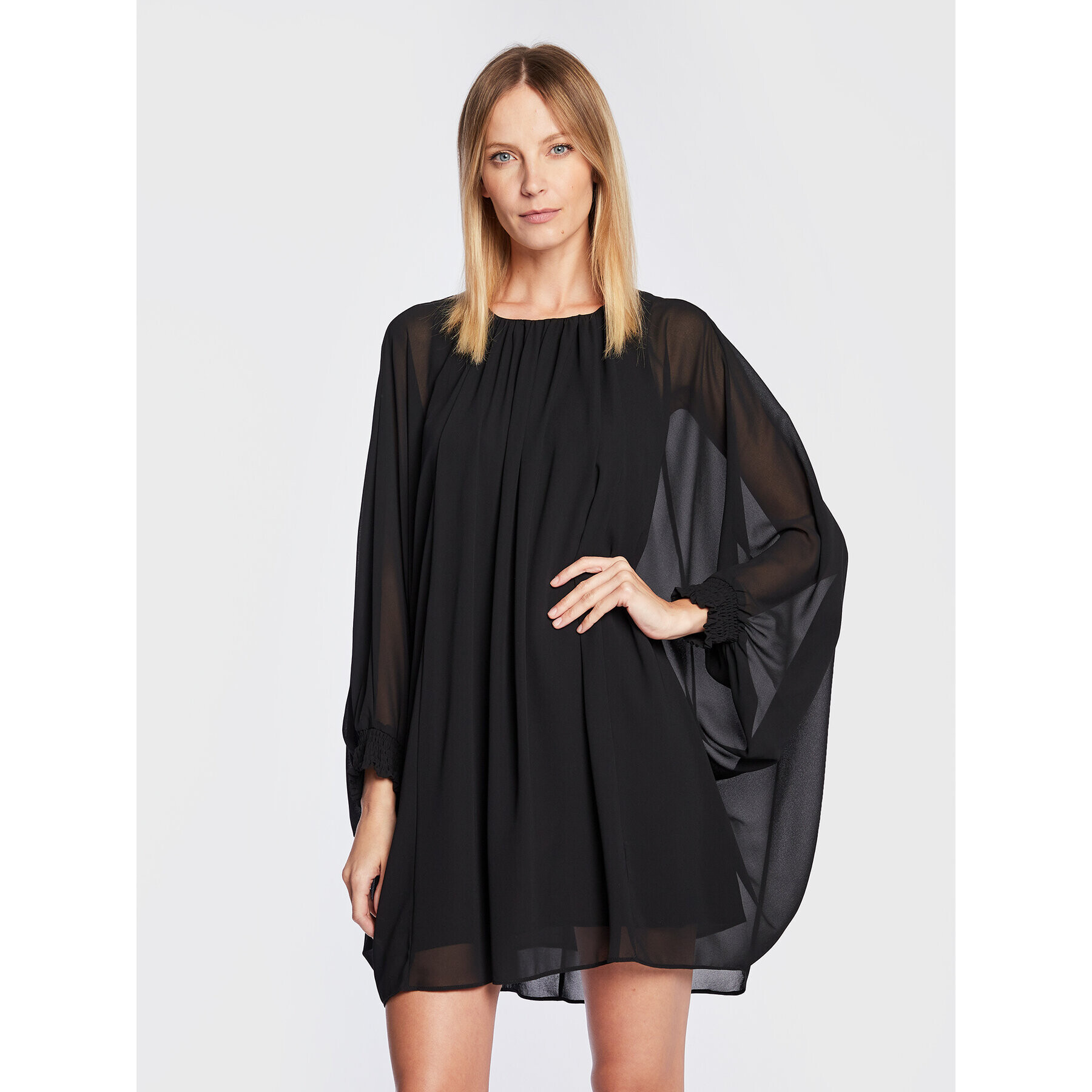 NAF NAF Rochie cocktail Ktoday THNR35 Negru Relaxed Fit - Pled.ro