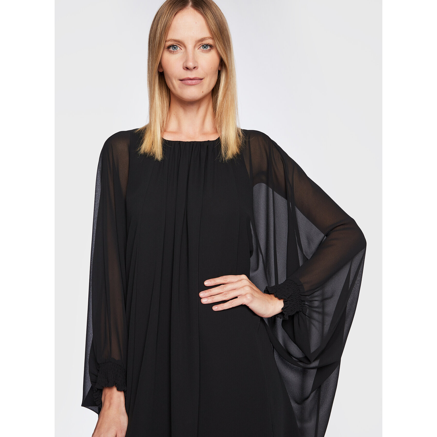 NAF NAF Rochie cocktail Ktoday THNR35 Negru Relaxed Fit - Pled.ro