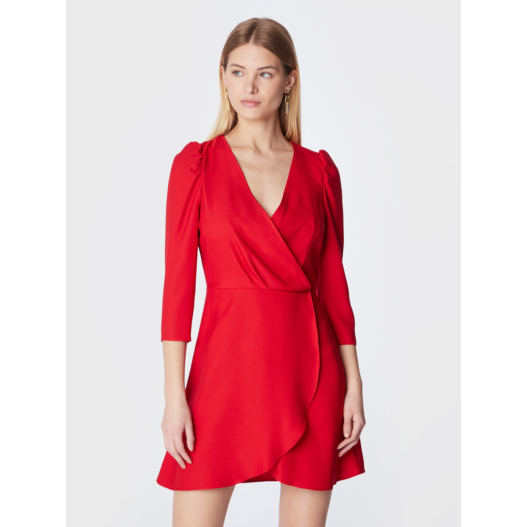 NAF NAF Rochie cocktail Lipsty DNR21Z Roșu Regular Fit - Pled.ro