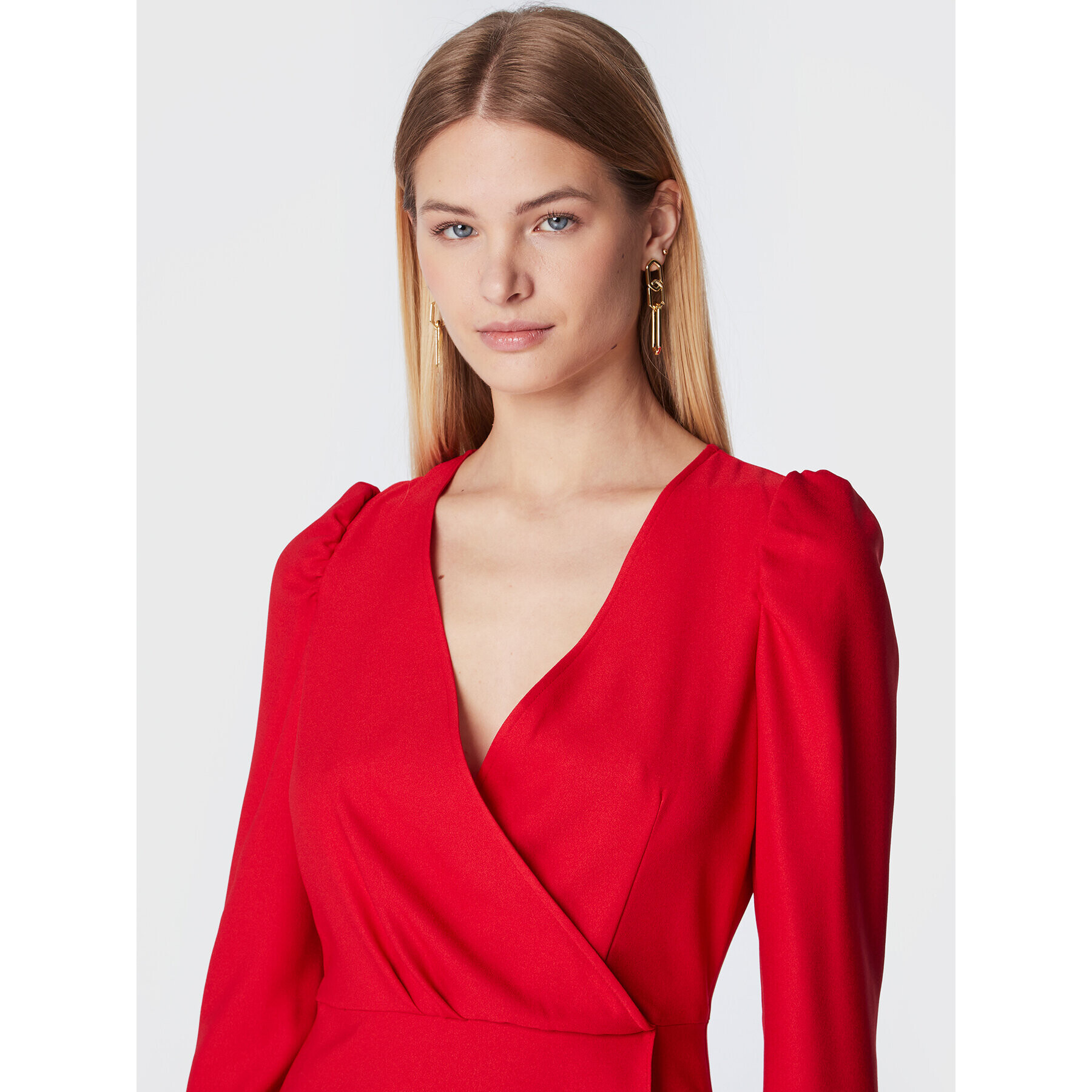 NAF NAF Rochie cocktail Lipsty DNR21Z Roșu Regular Fit - Pled.ro