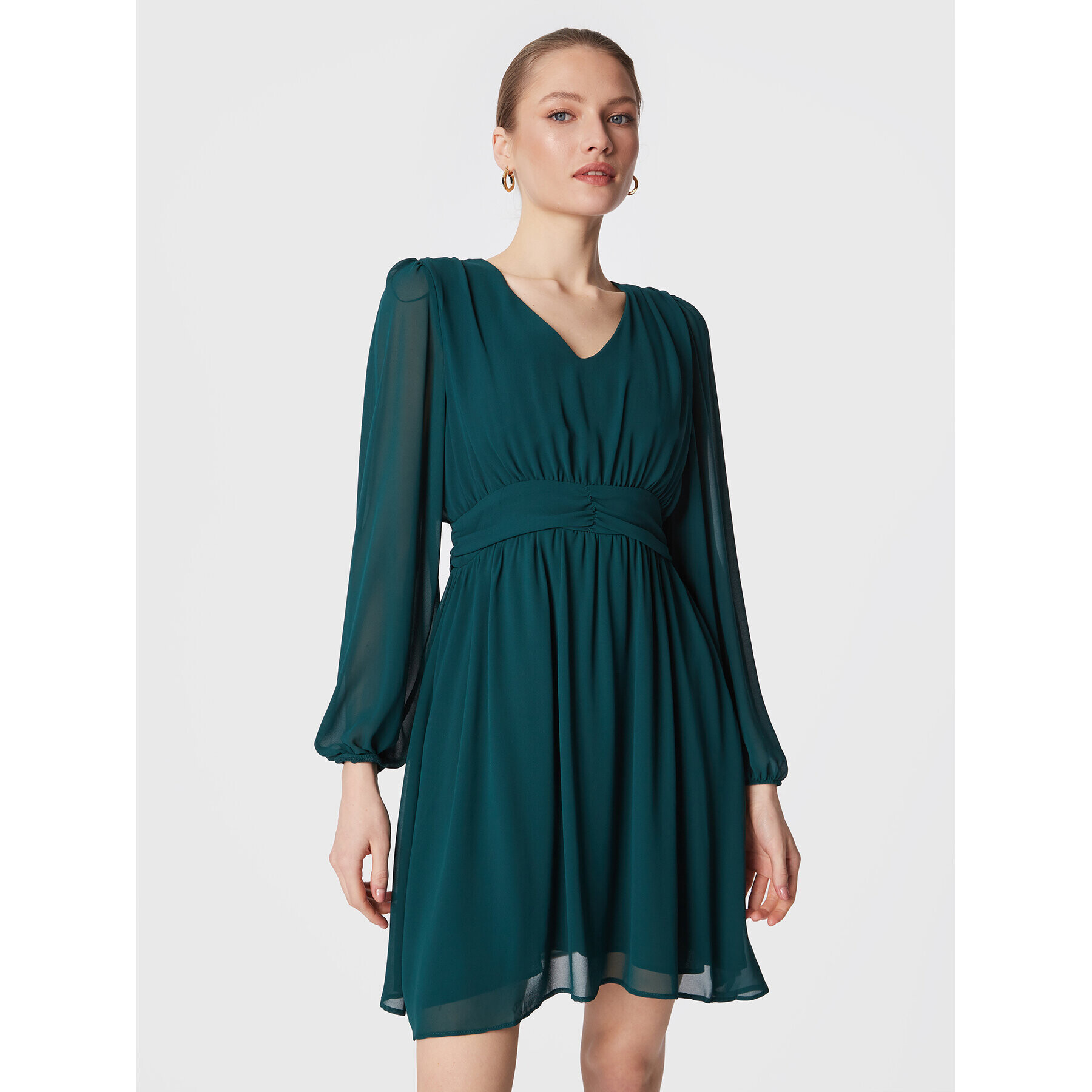 NAF NAF Rochie de zi Hanya R1 THNR89A Verde Regular Fit - Pled.ro