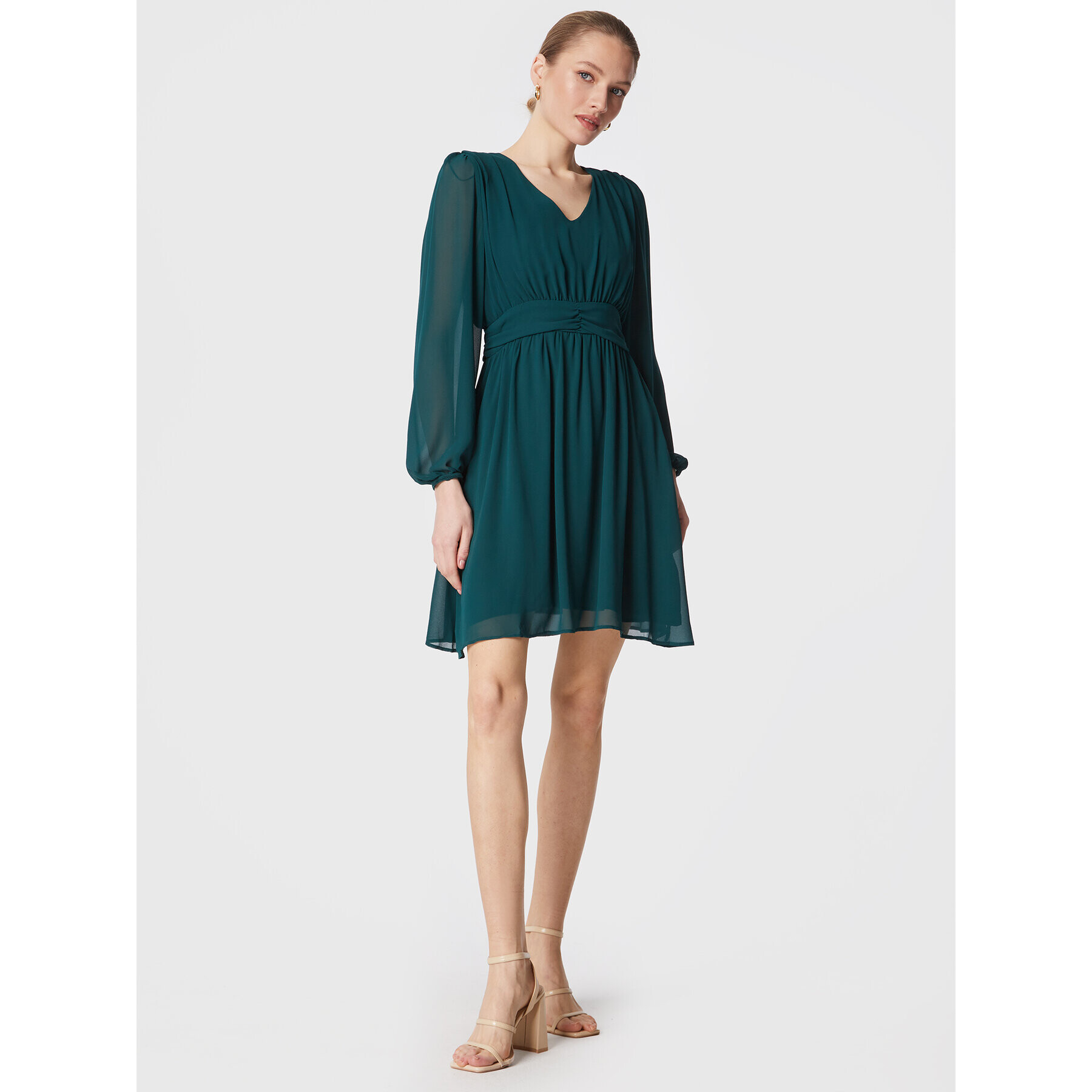 NAF NAF Rochie de zi Hanya R1 THNR89A Verde Regular Fit - Pled.ro