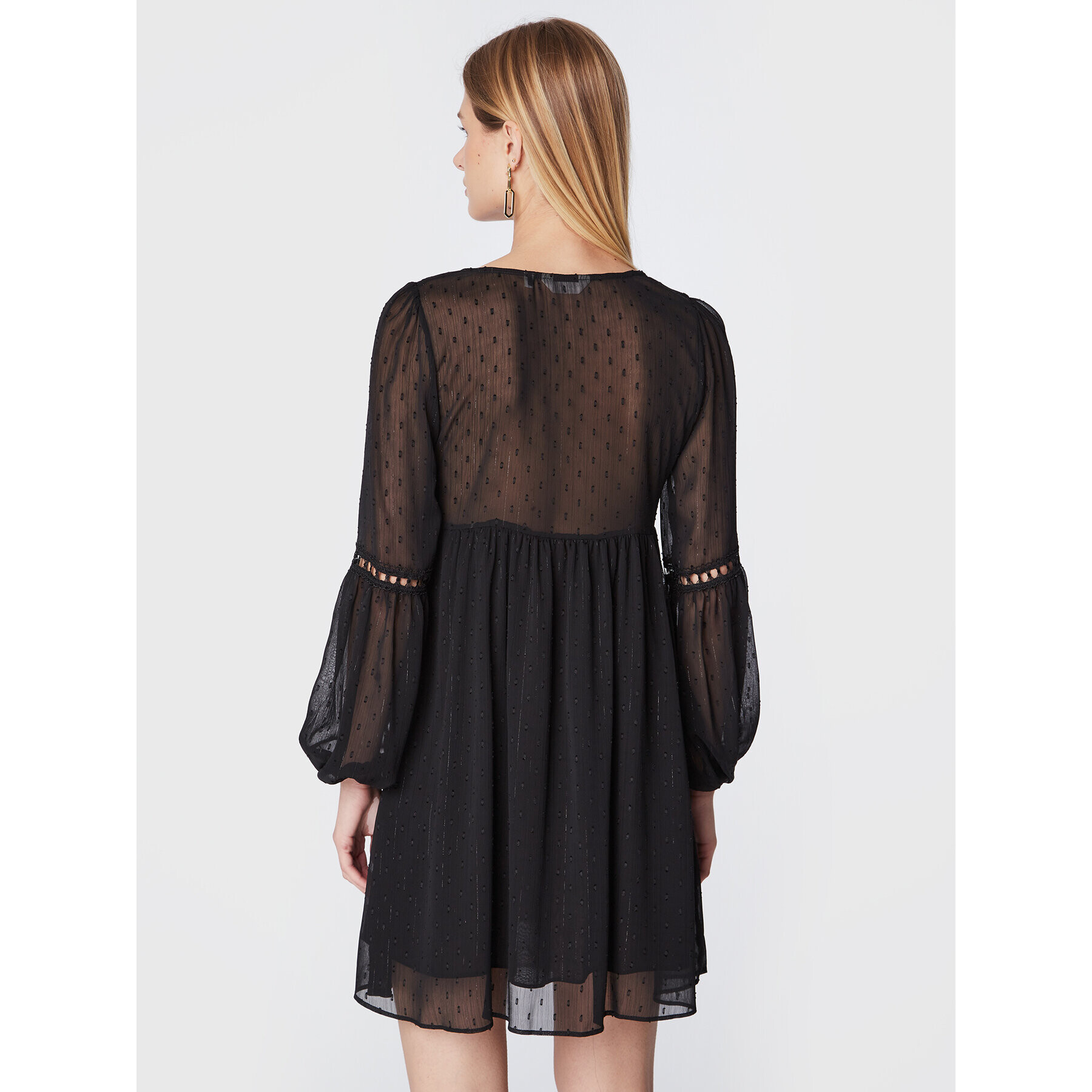 NAF NAF Rochie de zi Keysia DNR12Z Negru Regular Fit - Pled.ro