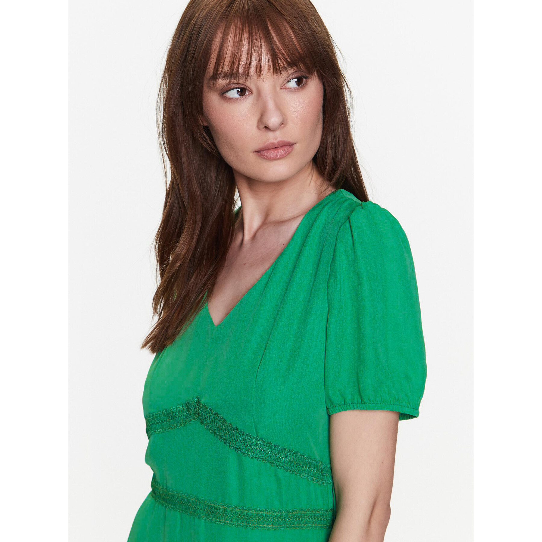 NAF NAF Rochie Kelia XENR25 Verde Regular Fit - Pled.ro