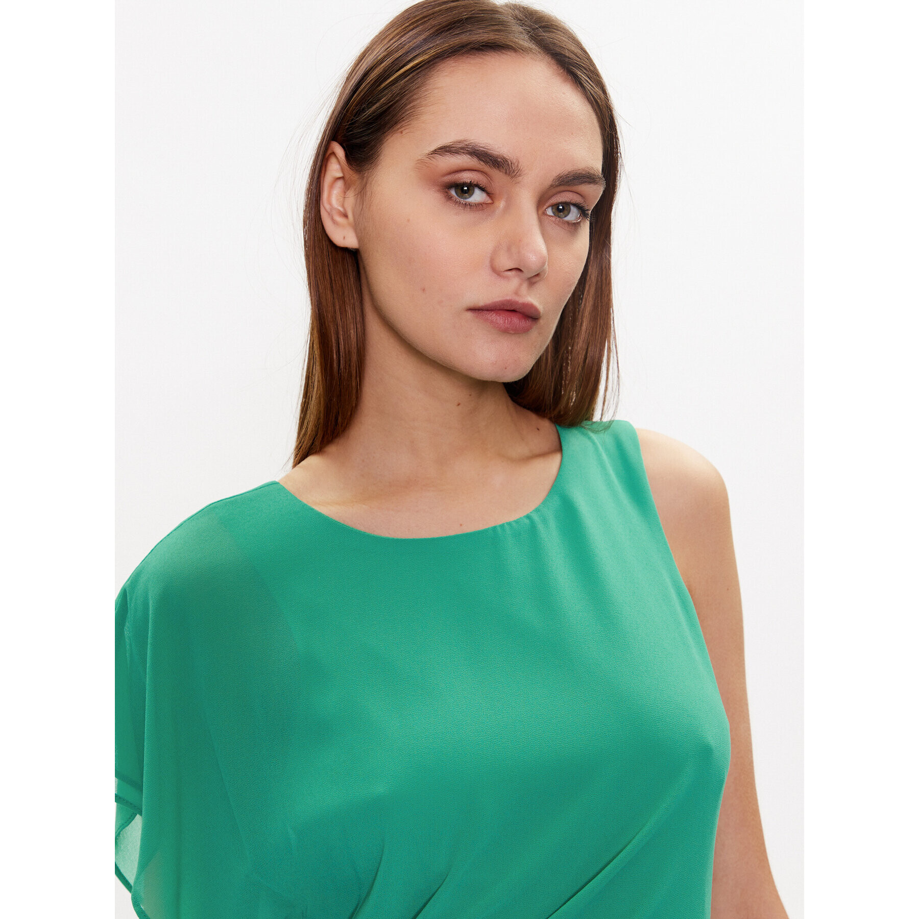 NAF NAF Rochie Lolita XENR87 Verde Regular Fit - Pled.ro