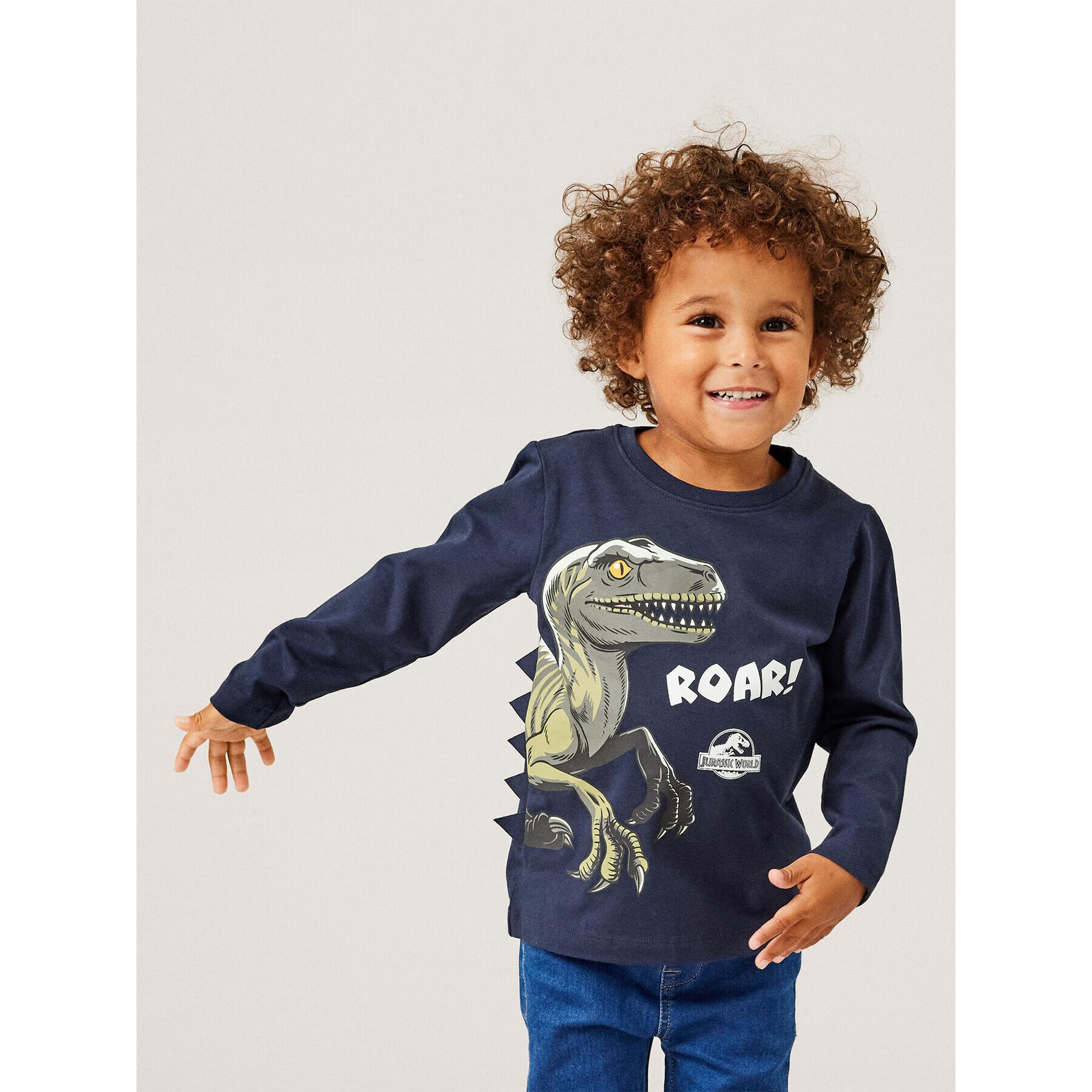 NAME IT Bluză JURASSIC WORLD 13213070 Bleumarin Regular Fit - Pled.ro