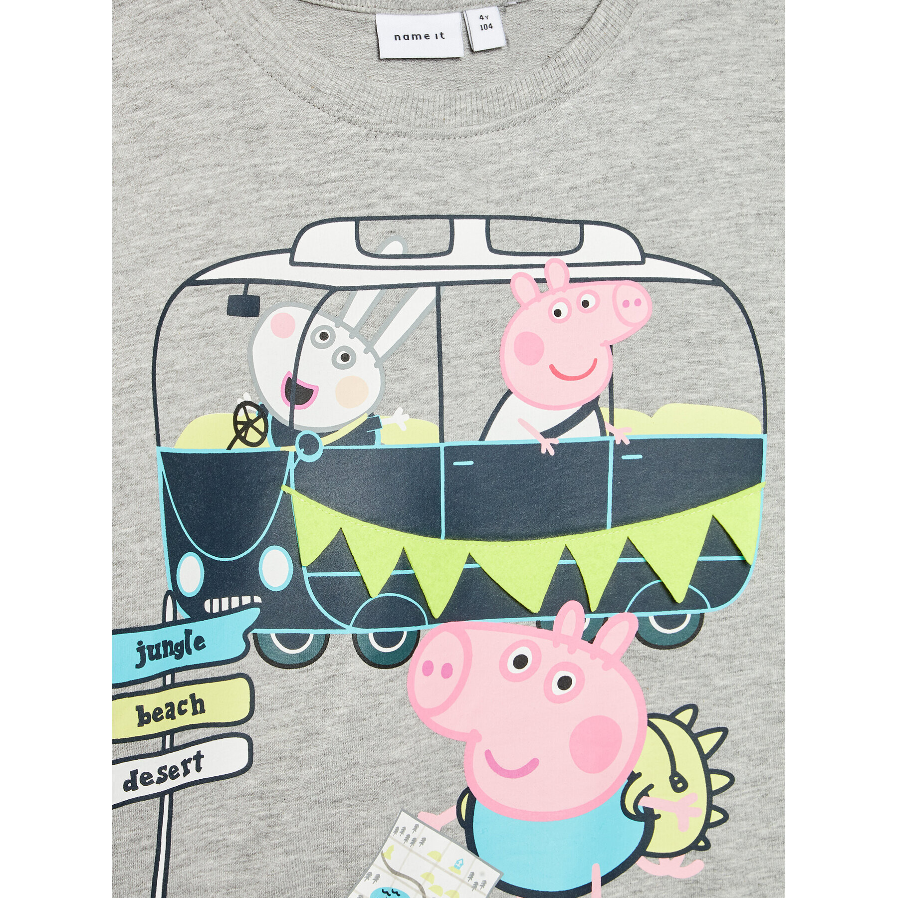 NAME IT Bluză PEPPA PIG 13201337 Gri Regular Fit - Pled.ro