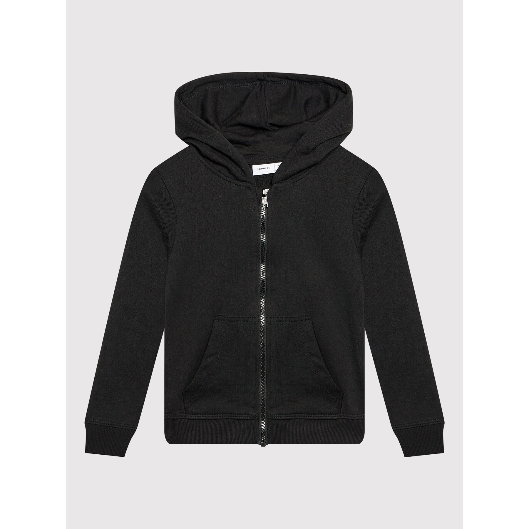 NAME IT Bluză Sweat 13197666 Negru Regular Fit - Pled.ro