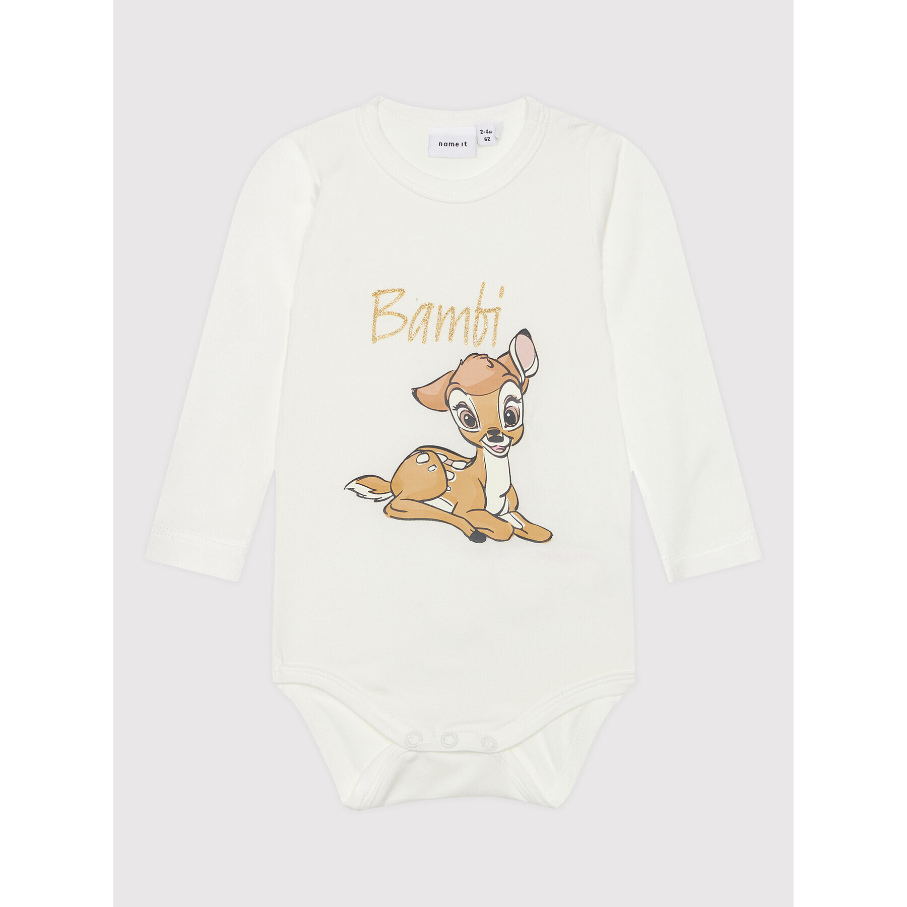 NAME IT Body pentru copii DISNEY 13198662 Alb Regular Fit - Pled.ro