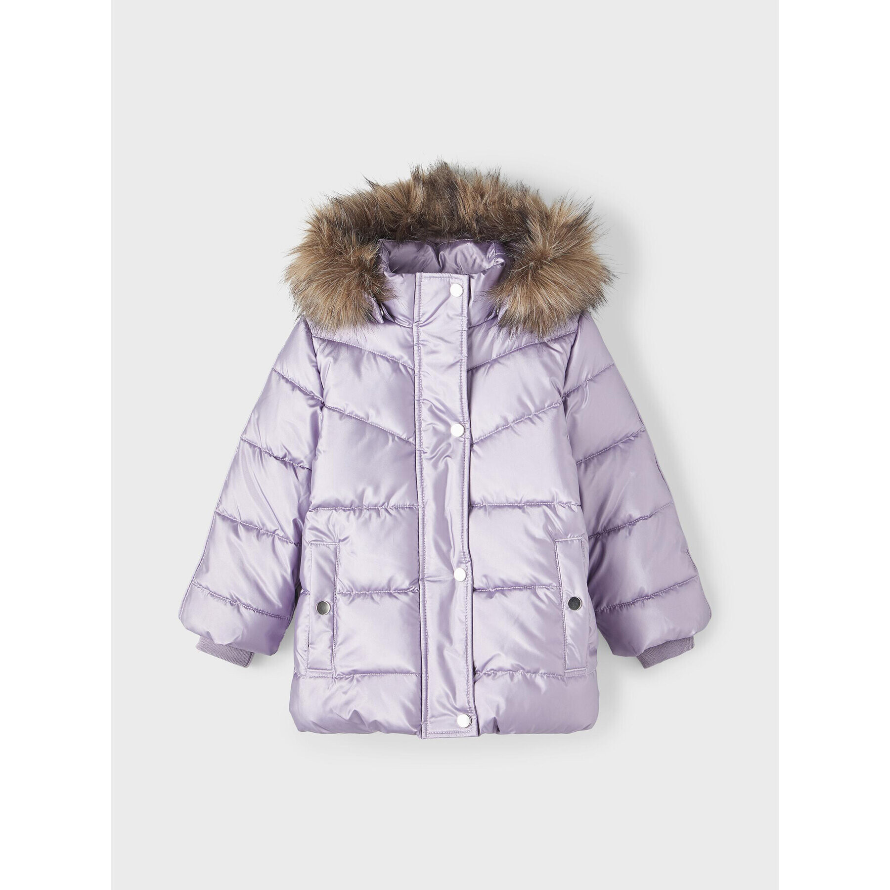 NAME IT Geacă din puf 13218548 Violet Regular Fit - Pled.ro