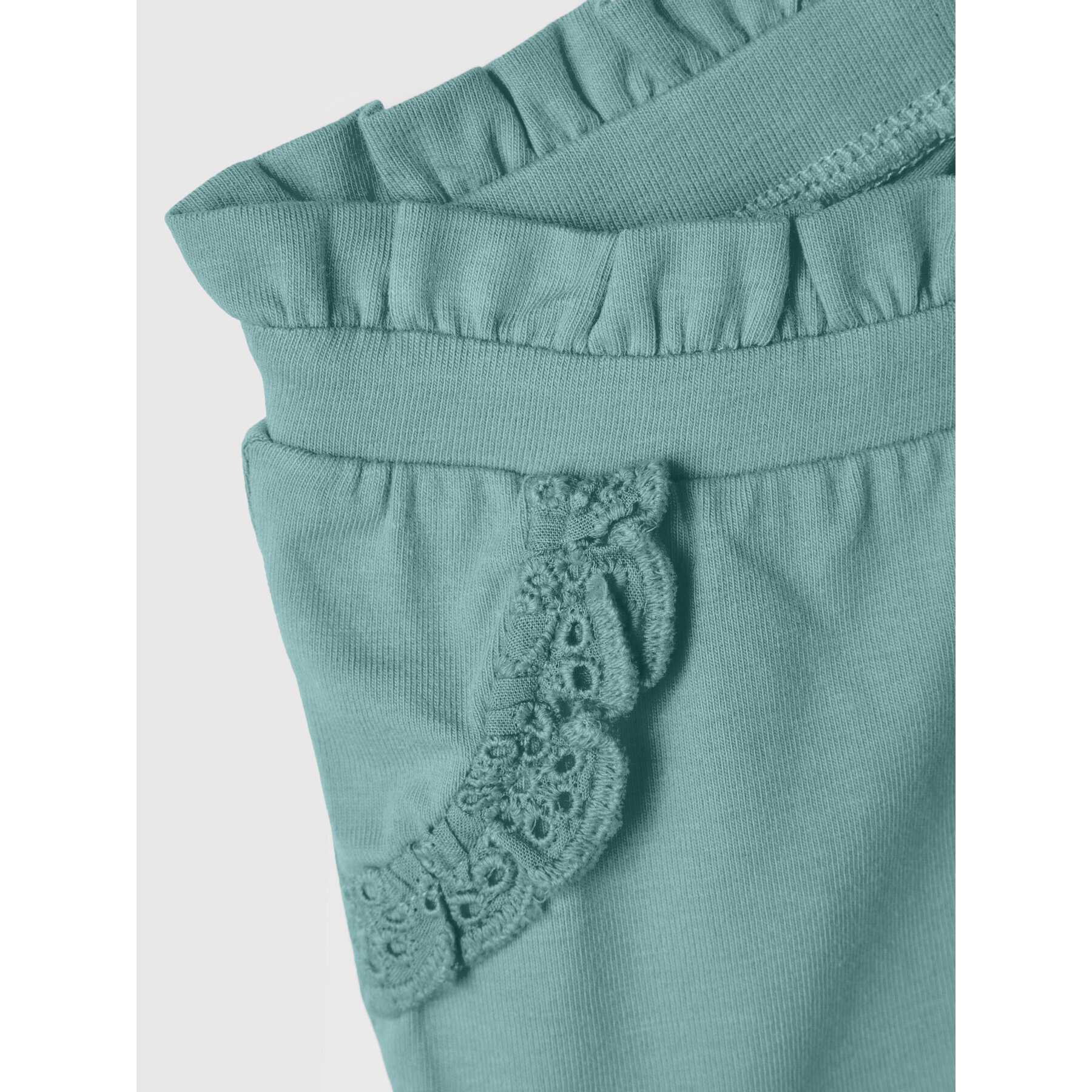 NAME IT Pantalon scurți din material 13203108 Verde Regular Fit - Pled.ro