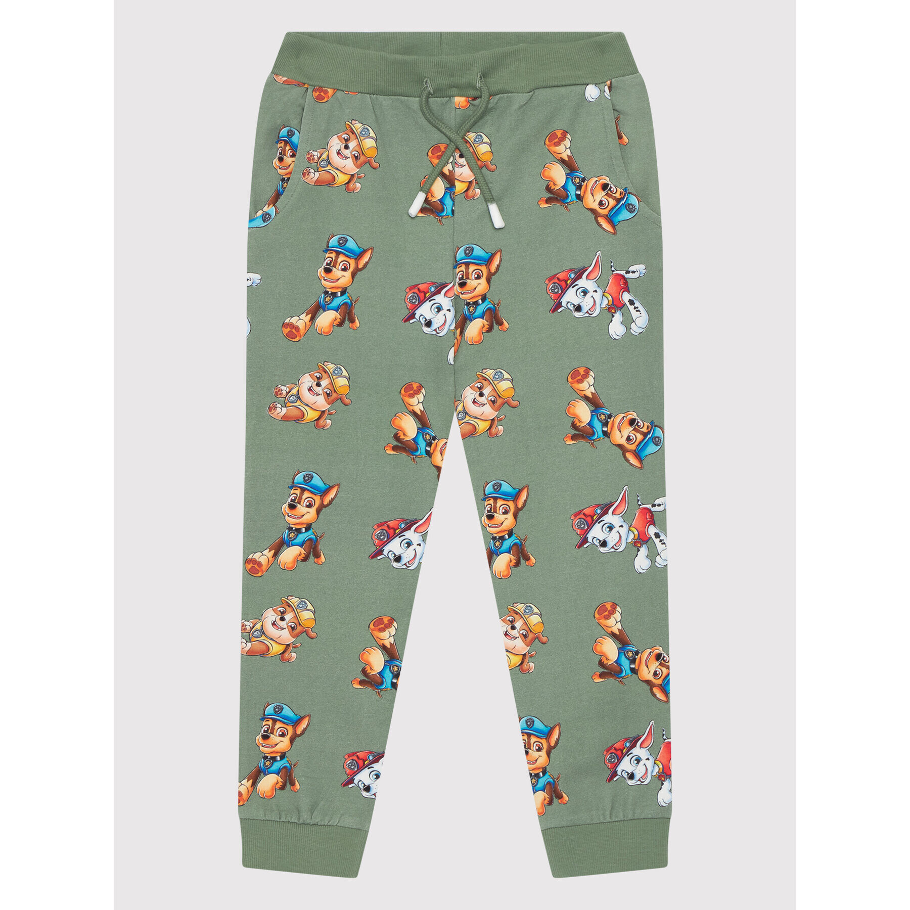 NAME IT Pantaloni trening PAW PATROL 13201004 Verde Regular Fit - Pled.ro