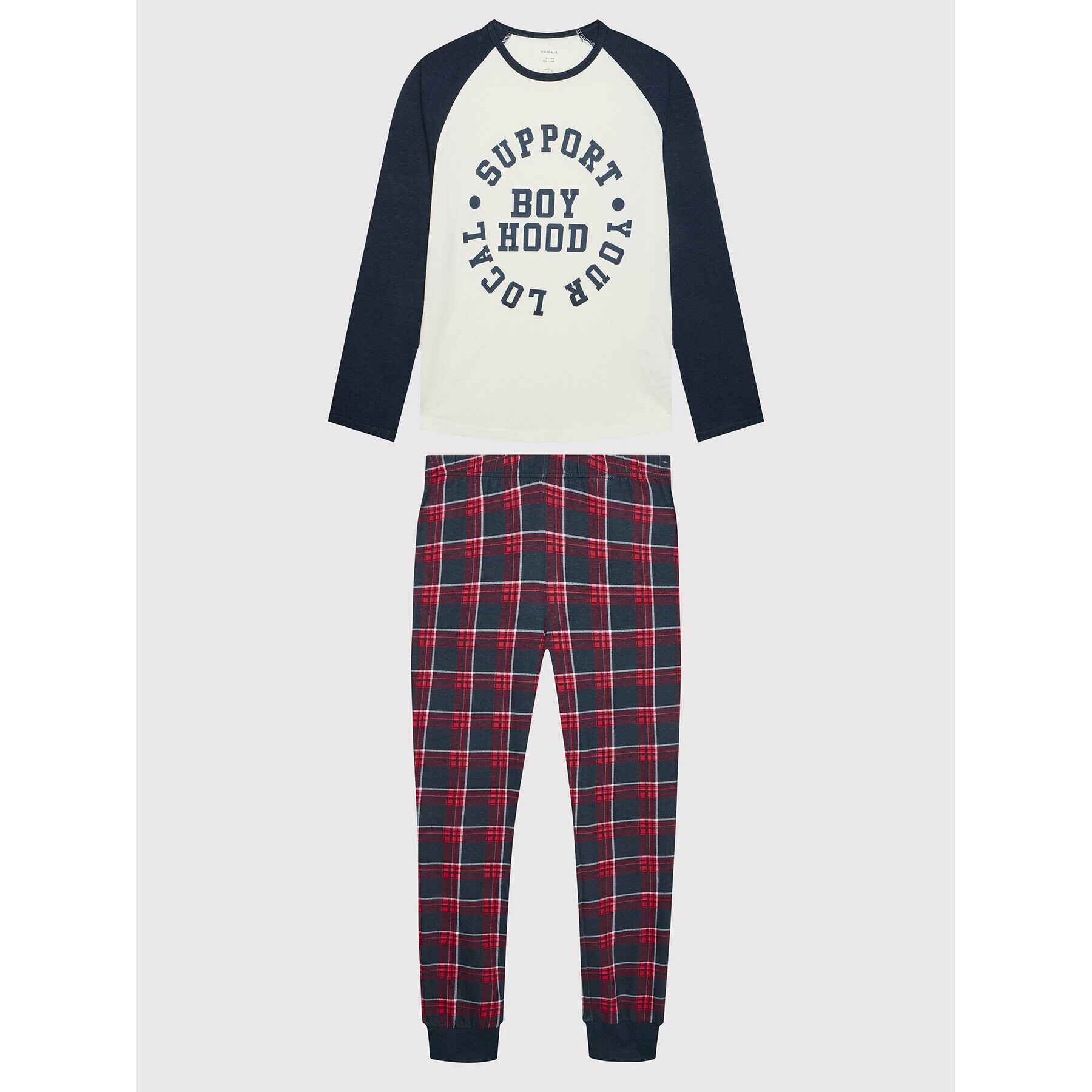 NAME IT Pijama 13199368 Colorat Regular Fit - Pled.ro