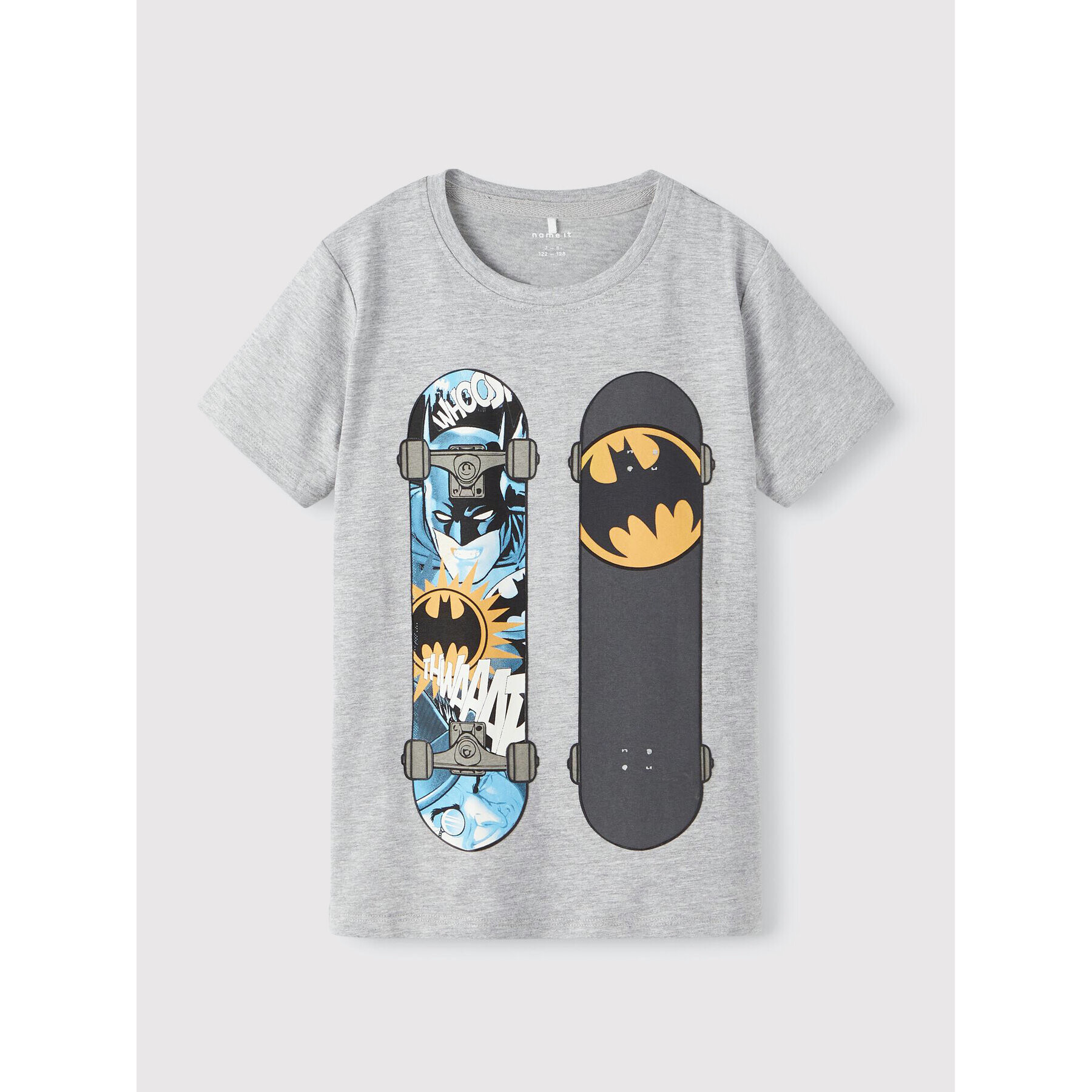 NAME IT Tricou BATMAN 13205402 Gri Regular Fit - Pled.ro