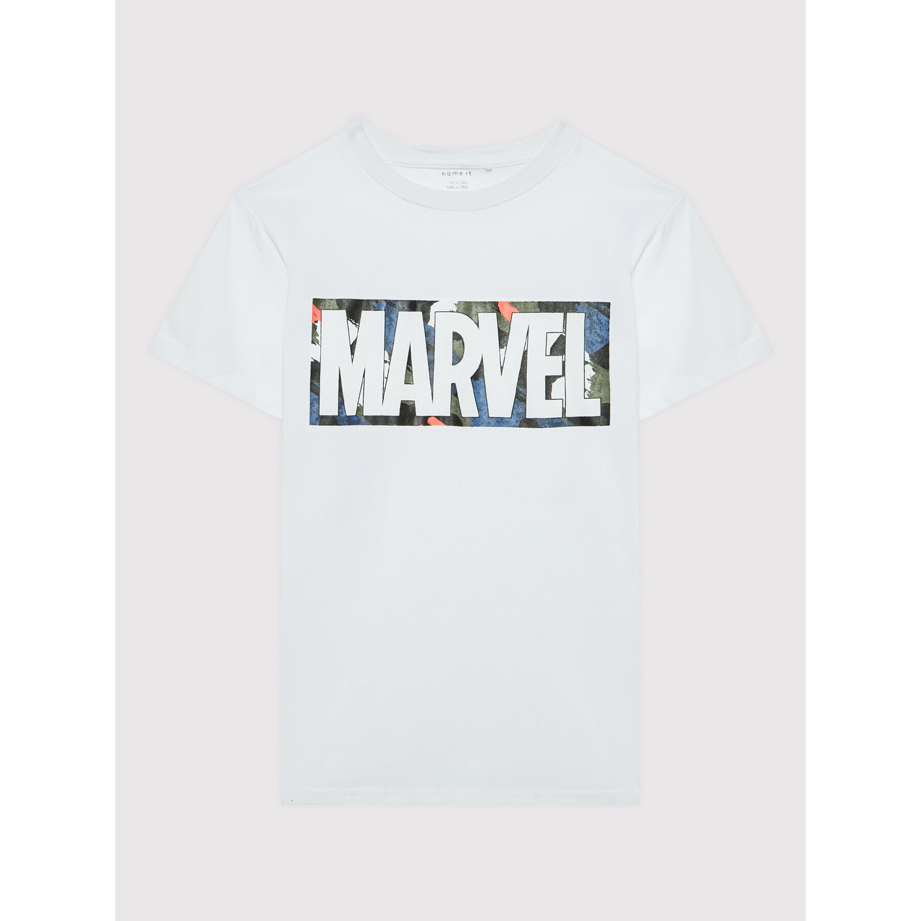 NAME IT Tricou MARVEL 1320339 Alb Regular Fit - Pled.ro