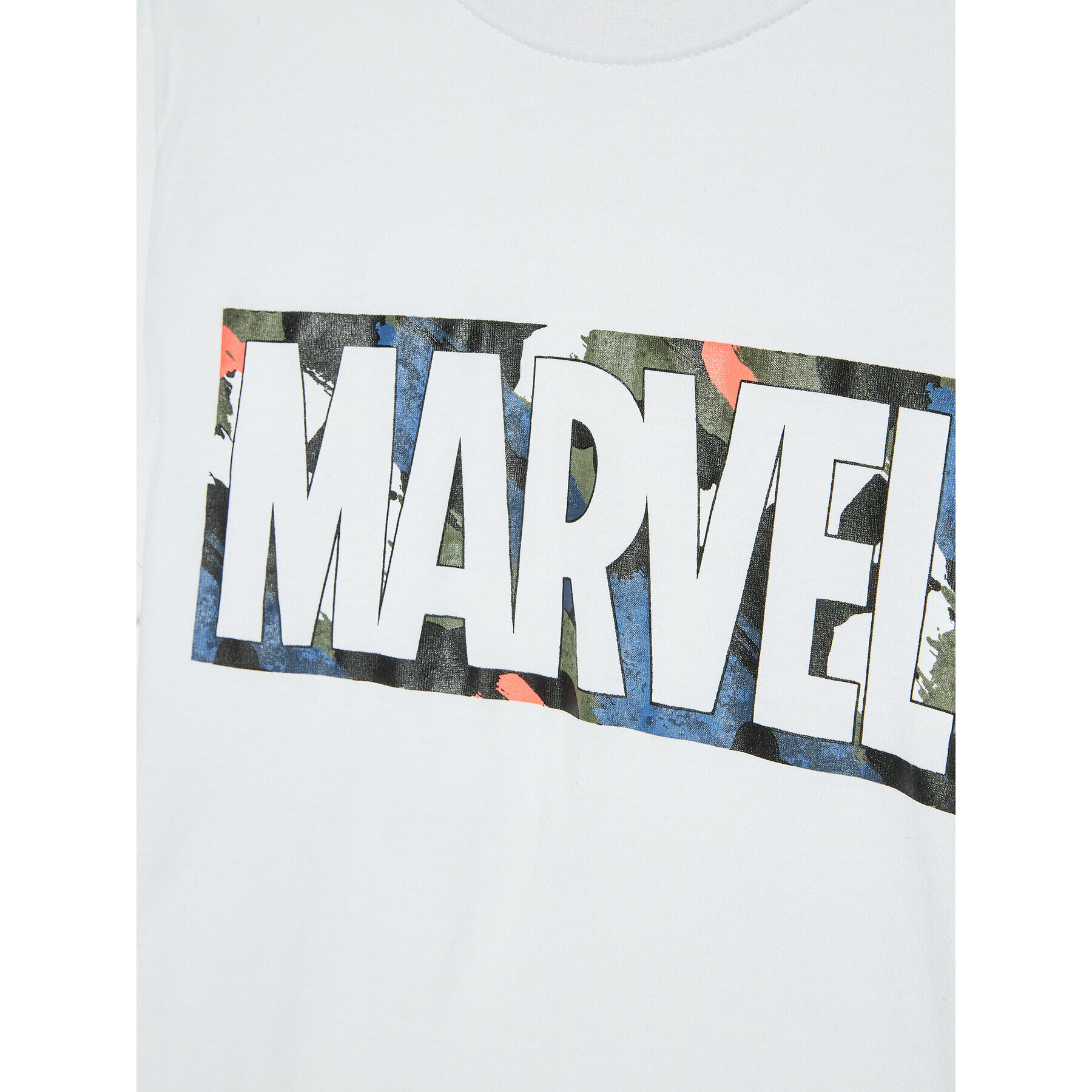 NAME IT Tricou MARVEL 1320339 Alb Regular Fit - Pled.ro