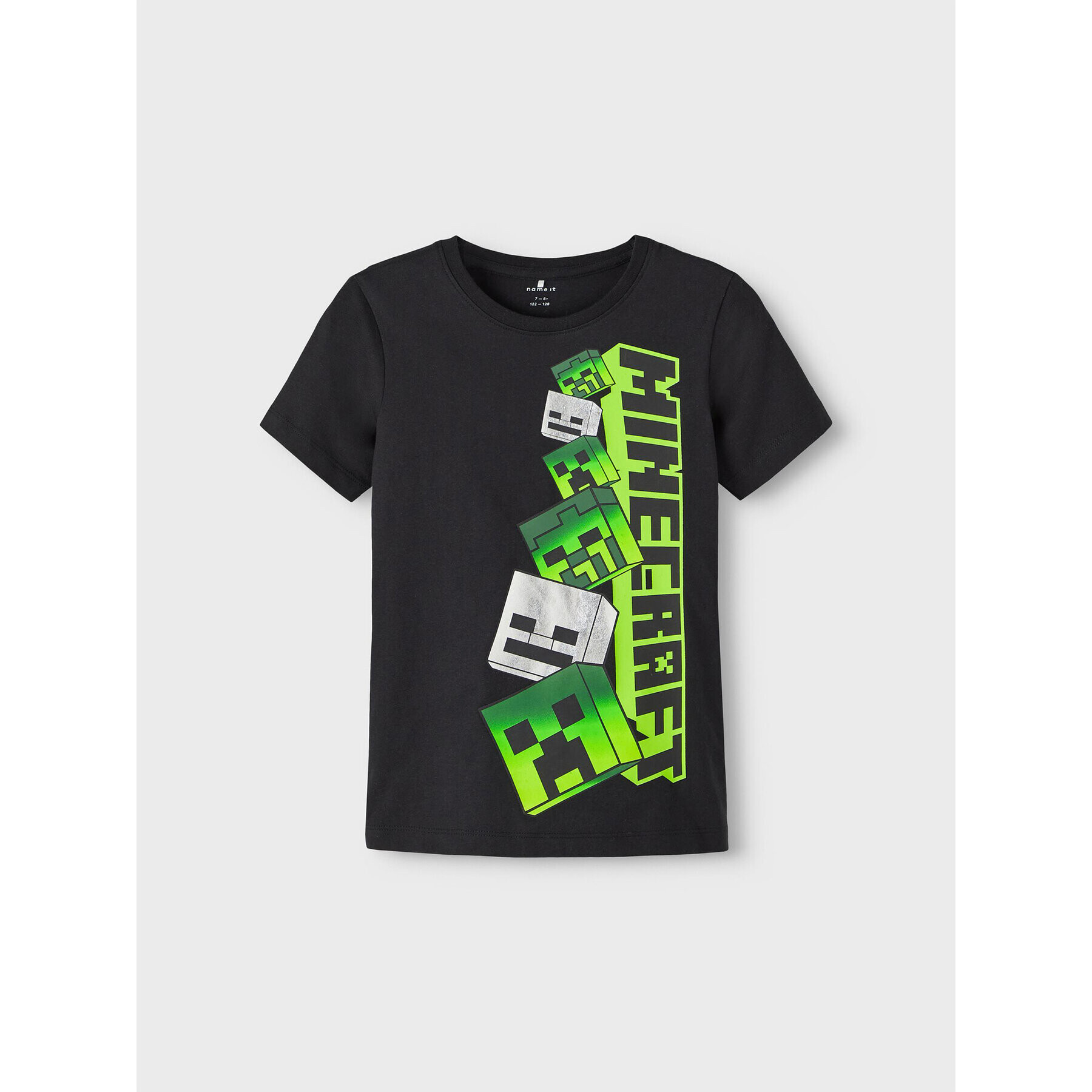 NAME IT Tricou MINECRAFT 13215788 Negru Regular Fit - Pled.ro