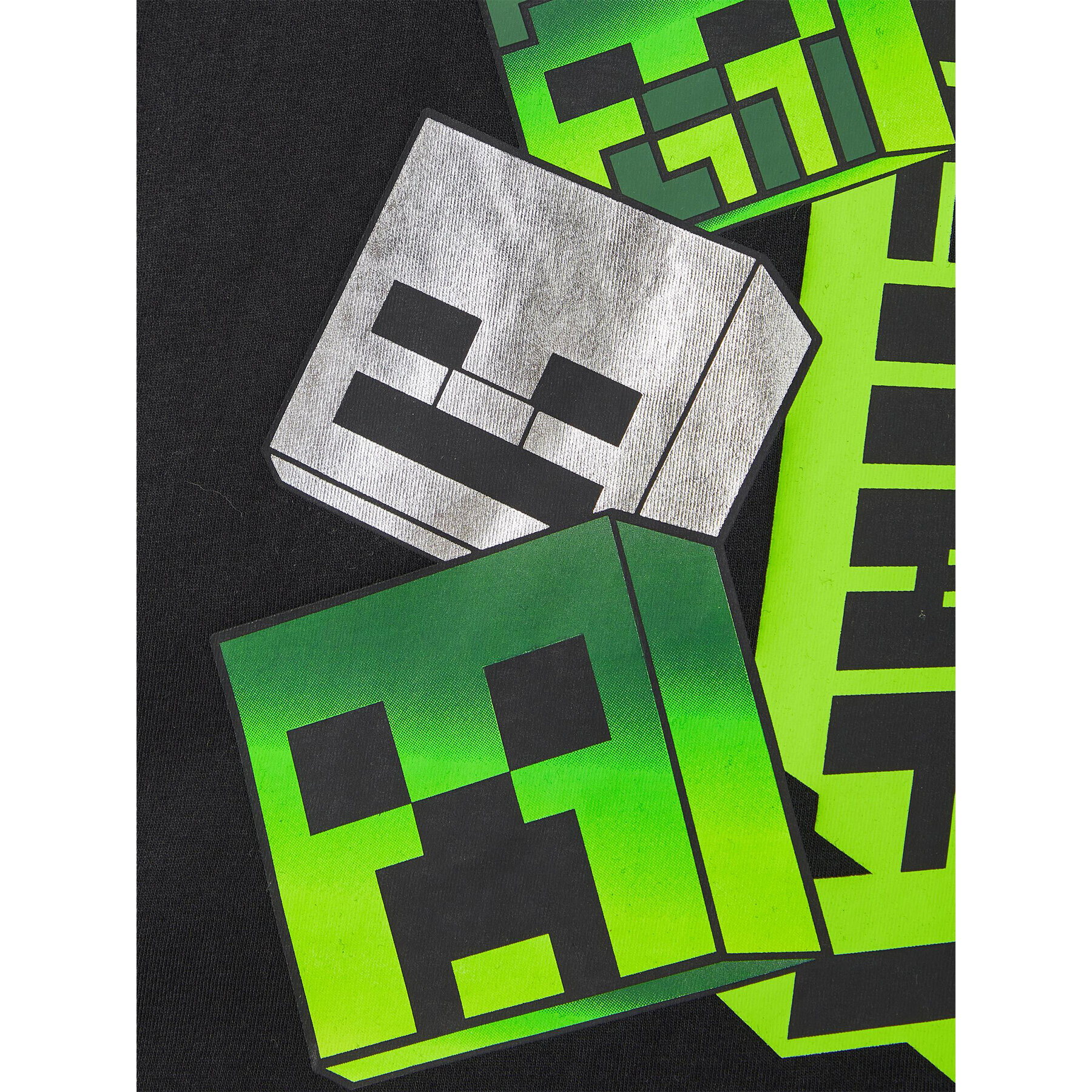 NAME IT Tricou MINECRAFT 13215788 Negru Regular Fit - Pled.ro