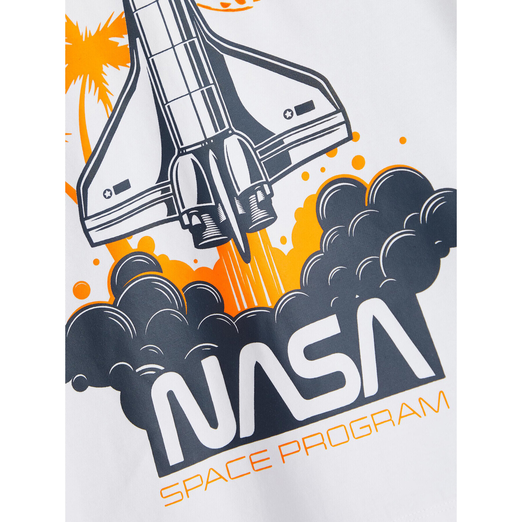 NAME IT Tricou NASA 13199848 Alb Regular Fit - Pled.ro