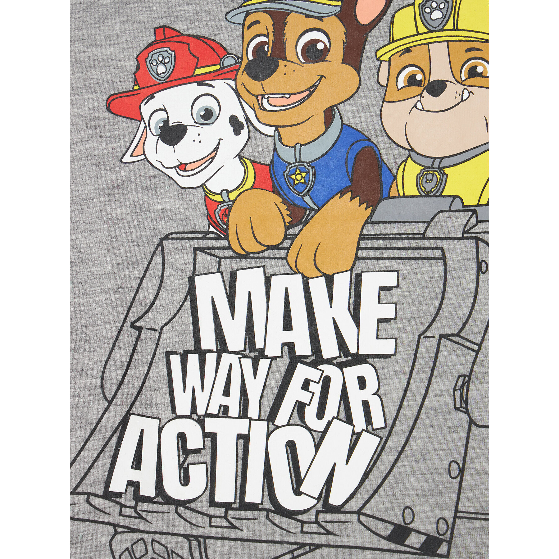 NAME IT Tricou PAW PATROL 13199796 Gri Regular Fit - Pled.ro