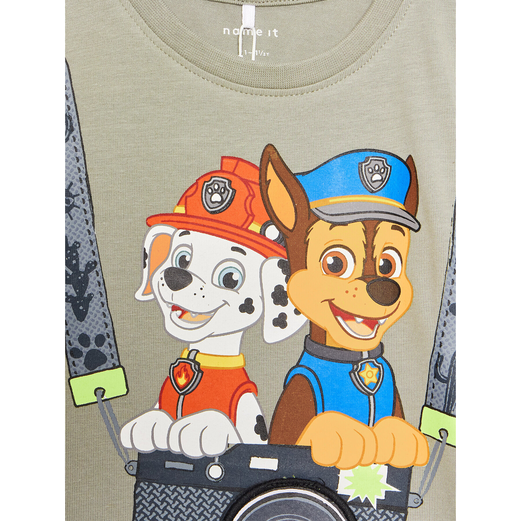 NAME IT Tricou PAW PATROL 13203540 Verde Regular Fit - Pled.ro