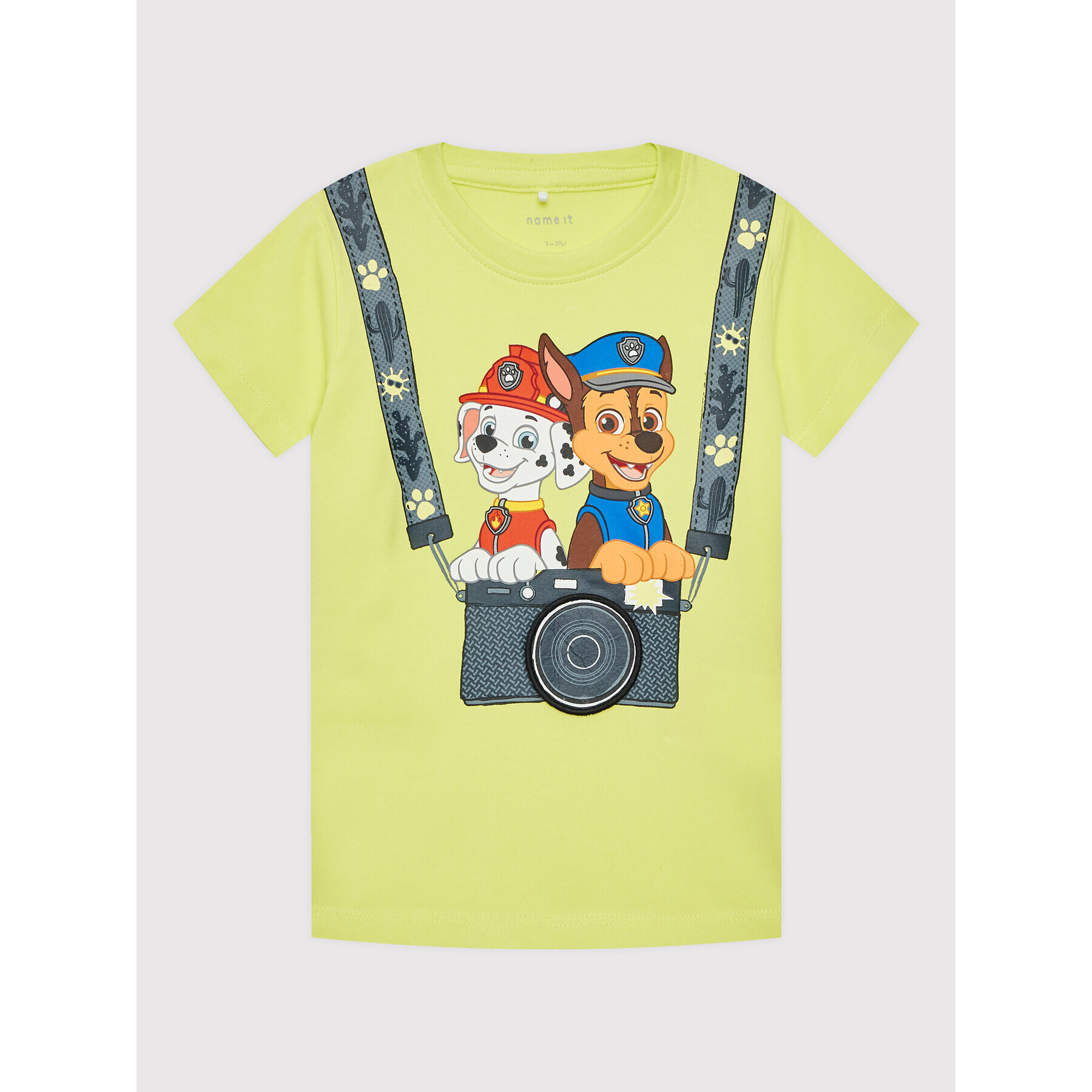 NAME IT Tricou PAW PATROL 13203540 Verde Regular Fit - Pled.ro