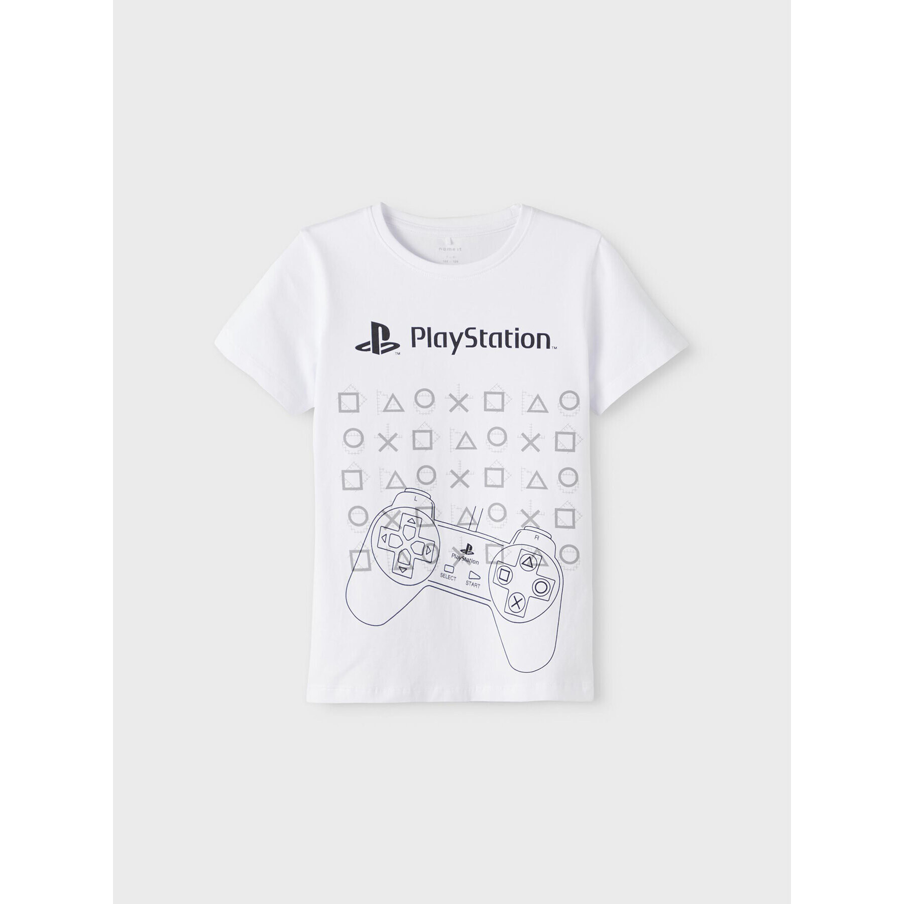 NAME IT Tricou PLAYSTATION 13208245 Alb Regular Fit - Pled.ro