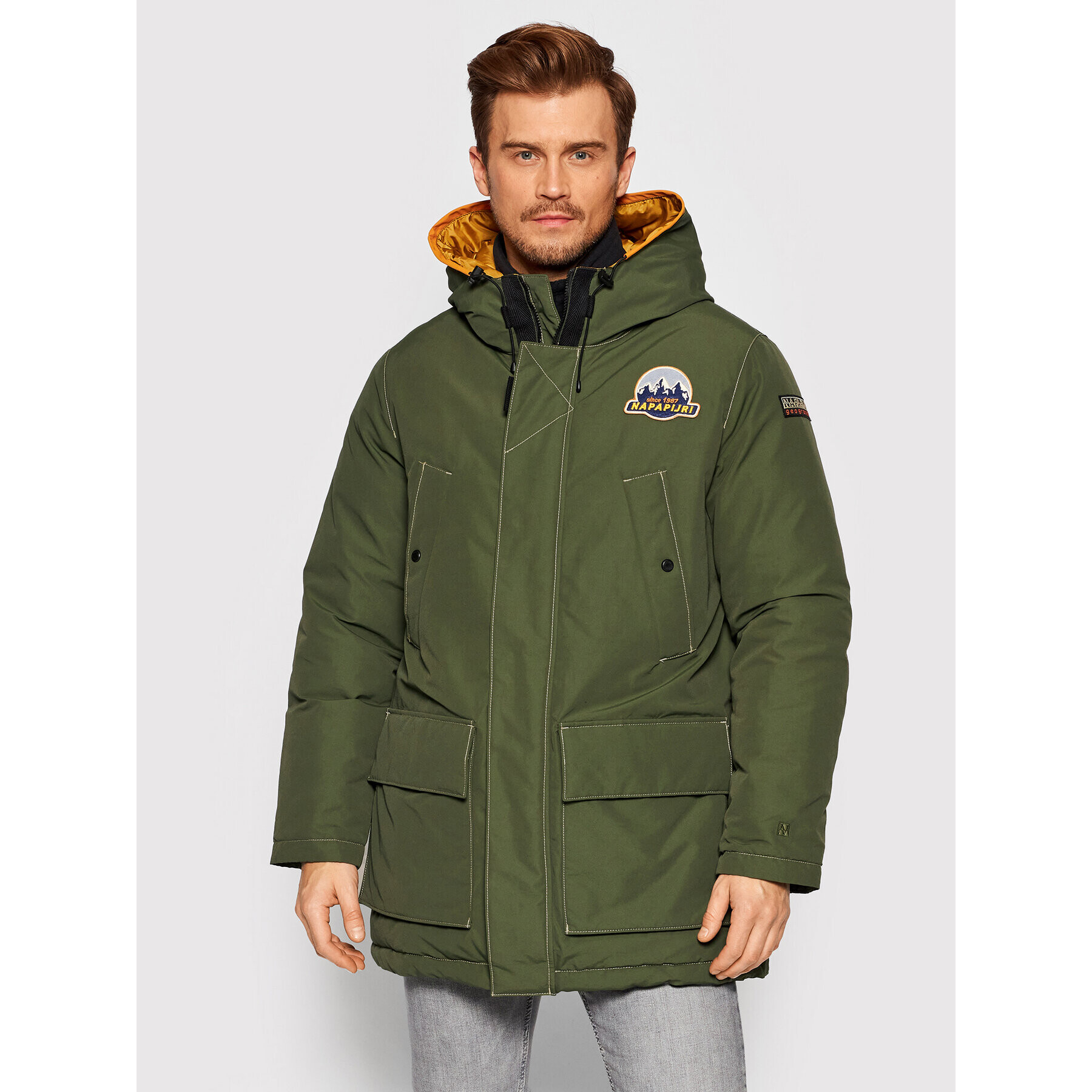 Napapijri Hanorac Asther NP0A4FLI Verde Regular Fit - Pled.ro